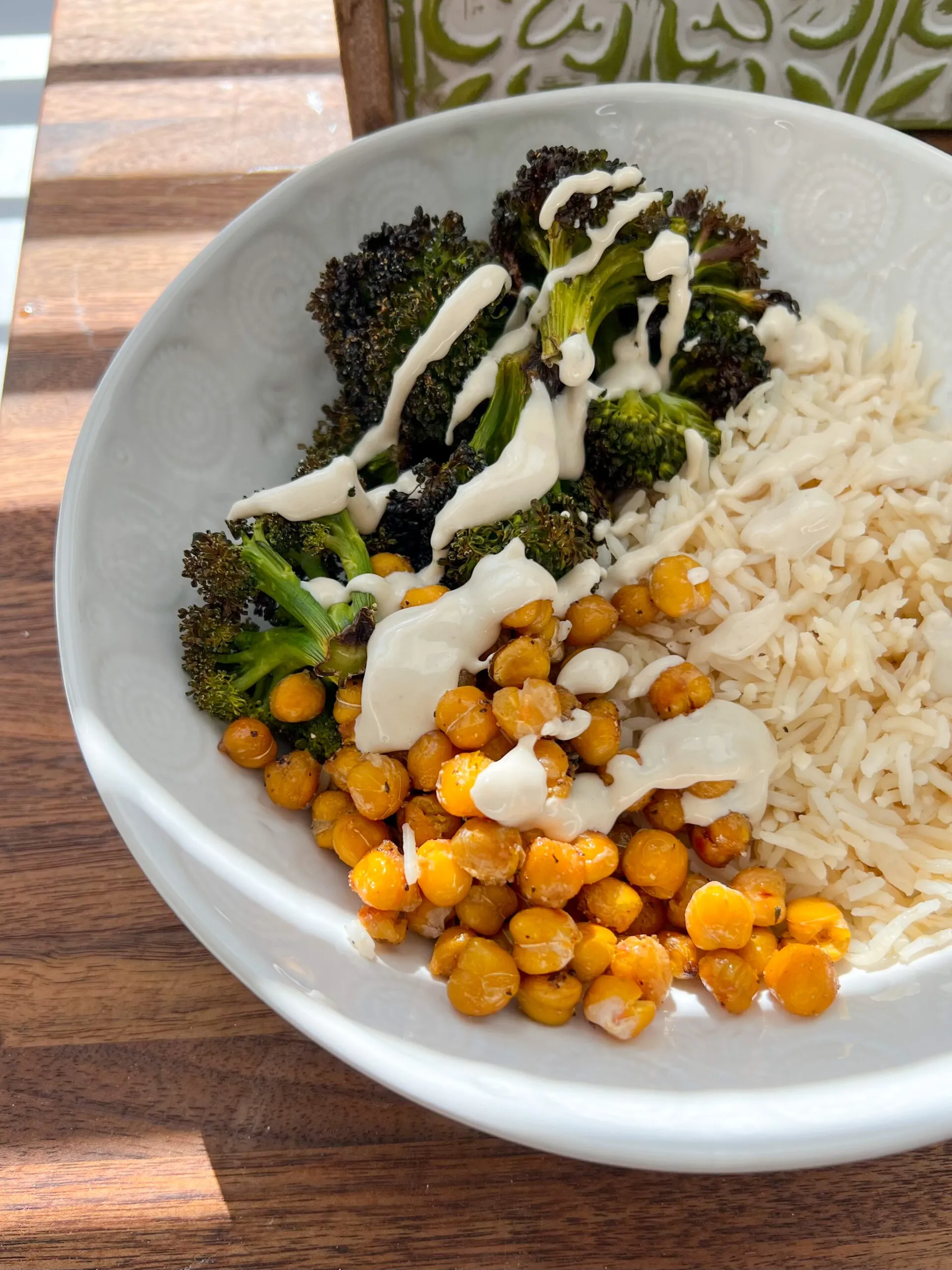 Broccoli with Spicy Chickpea Sauce
