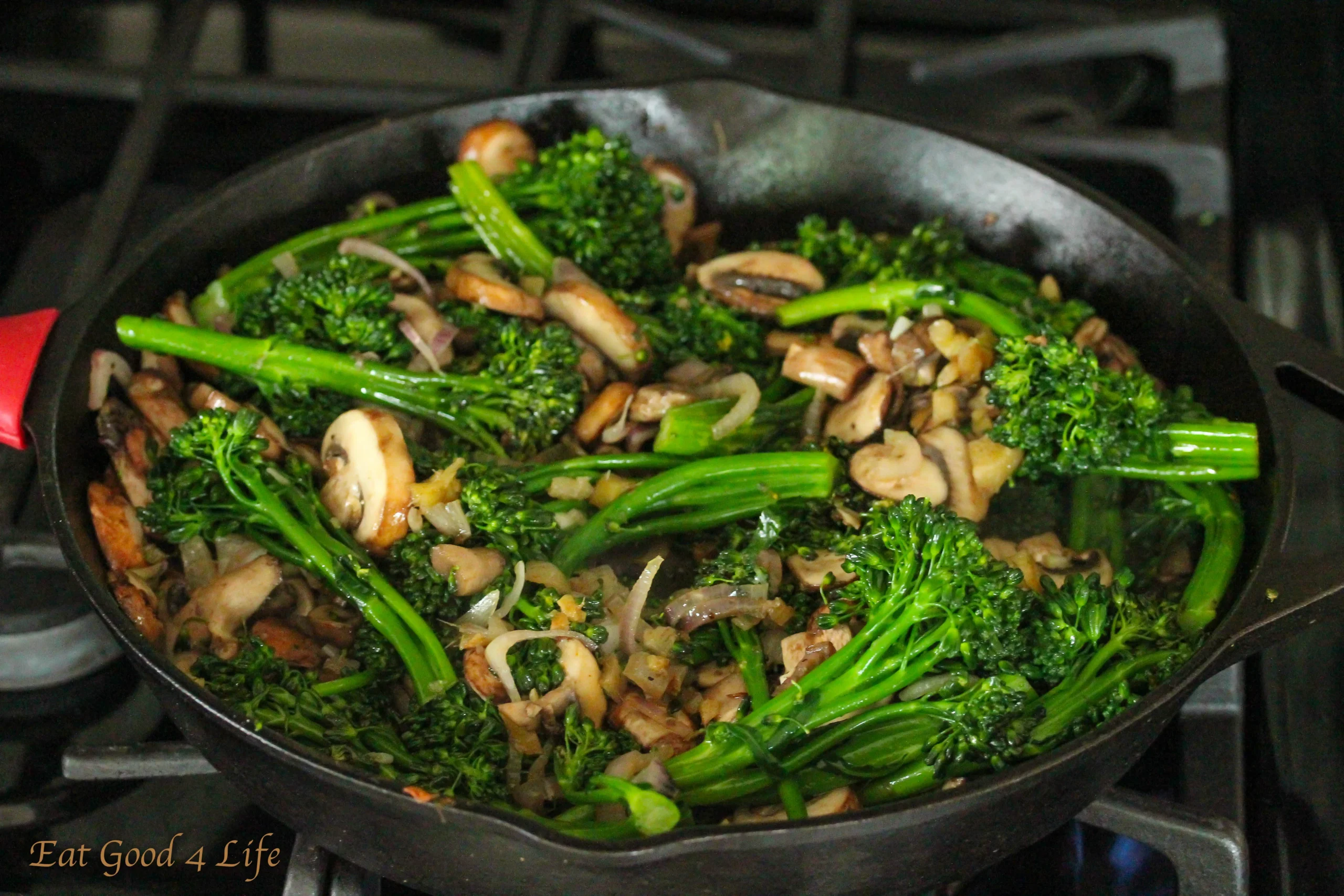 Broccolini Mushroom Stir Fry