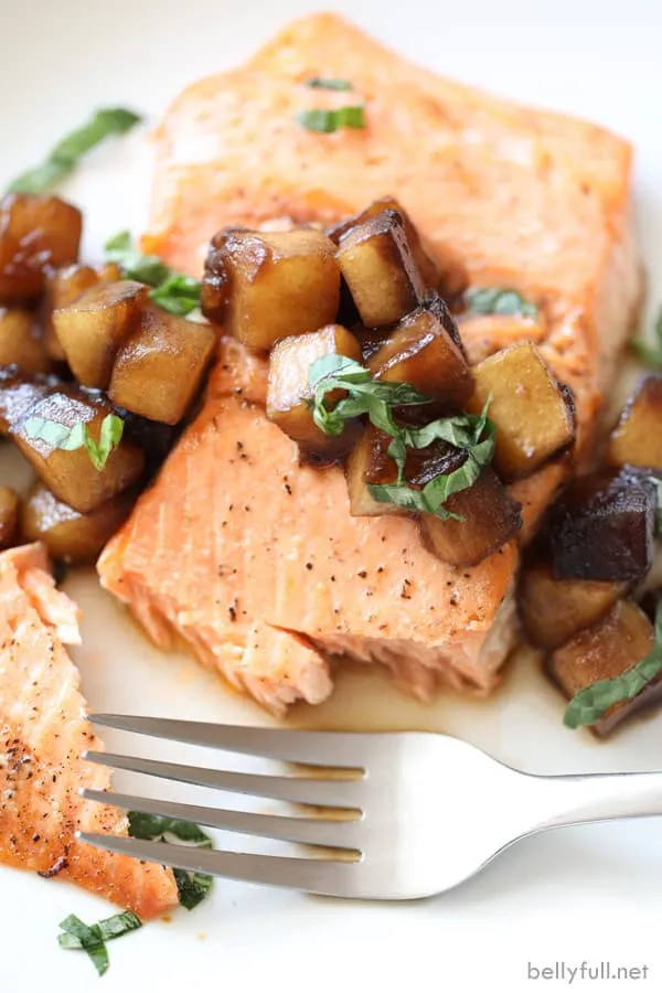 Broiled Wild Salmon with Apple Cherry