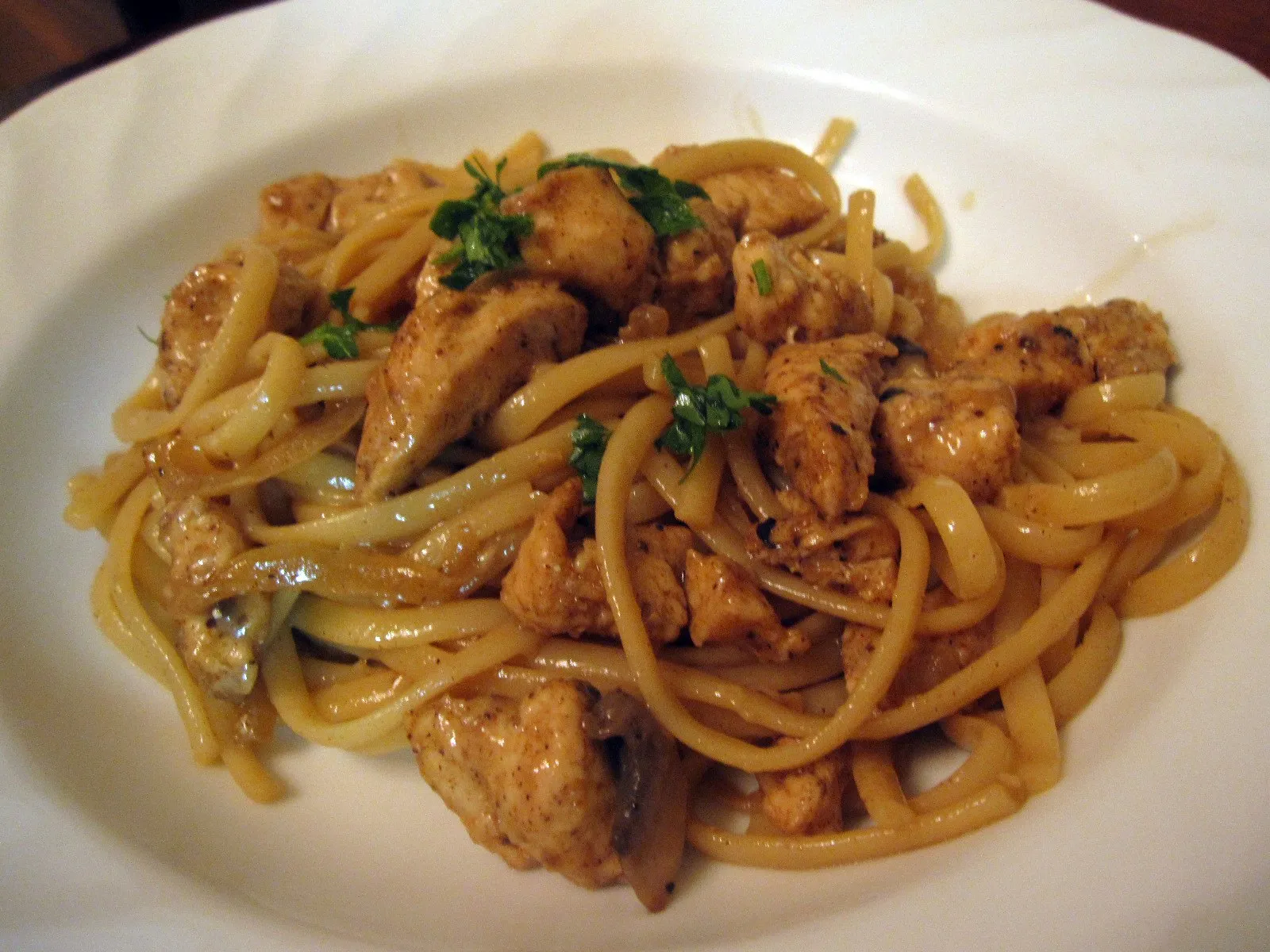 Brown Butter Parmesan Chicken Linguini