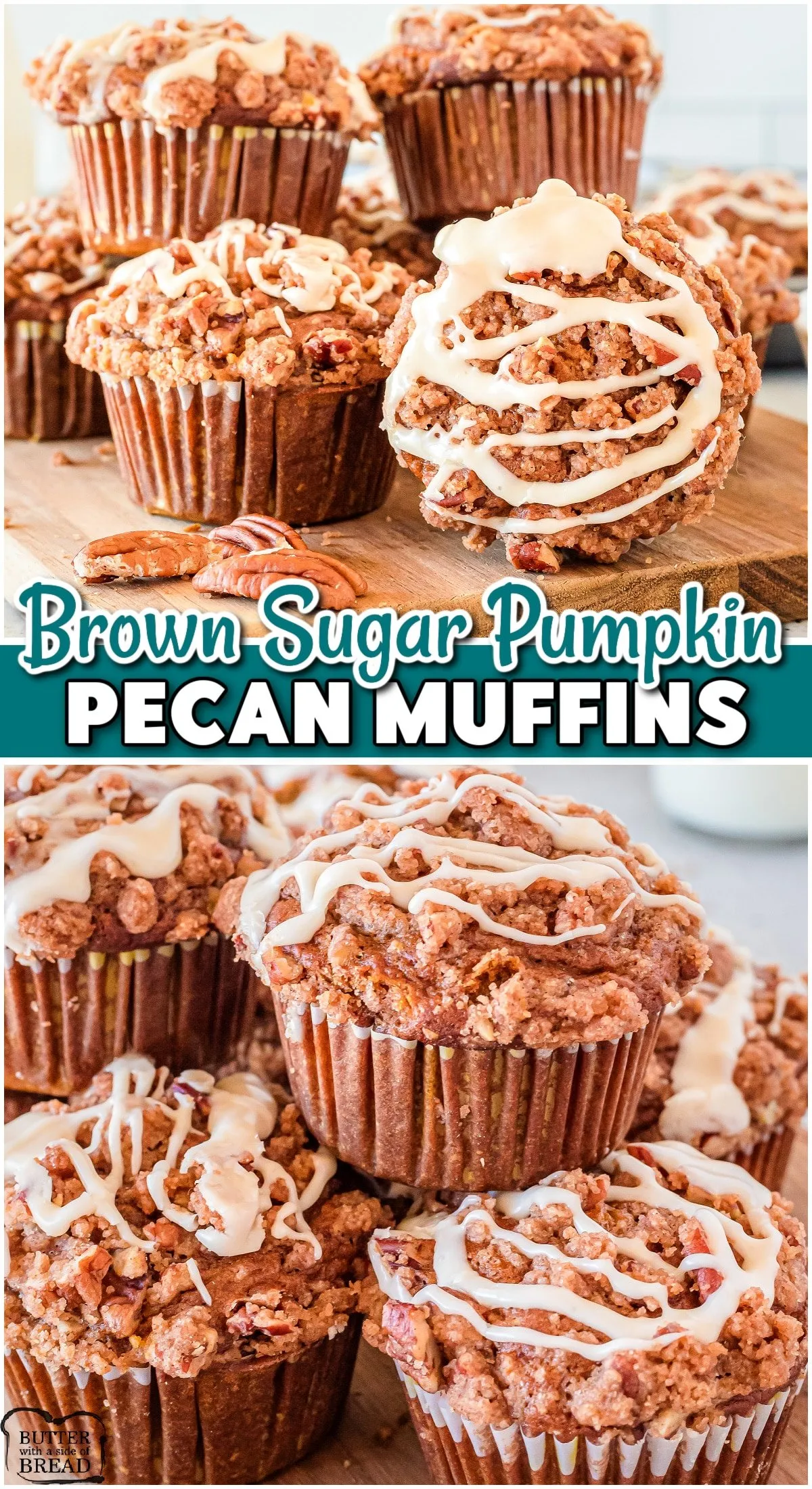 Brown Sugar Pecan Pumpkin Muffins