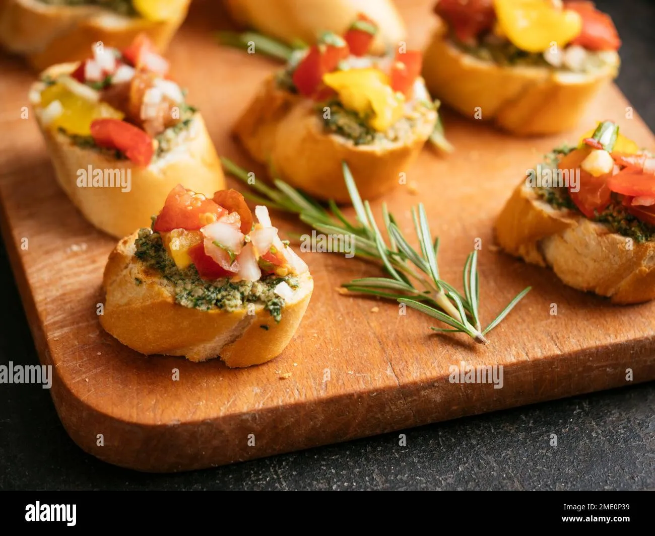 Bruschetta with Green Pesto