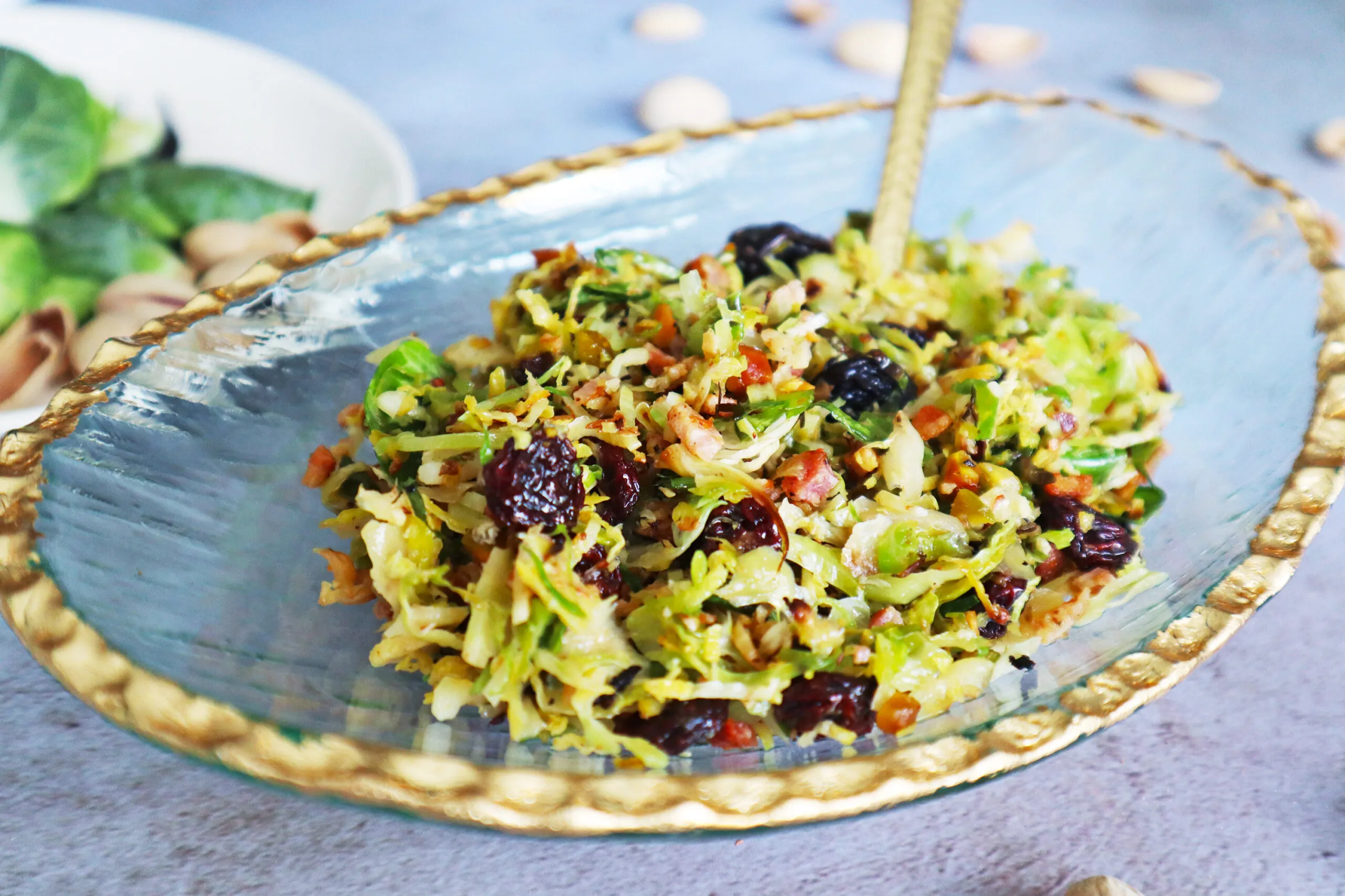 Brussels Sprout Slaw with Aji Verde Dressing