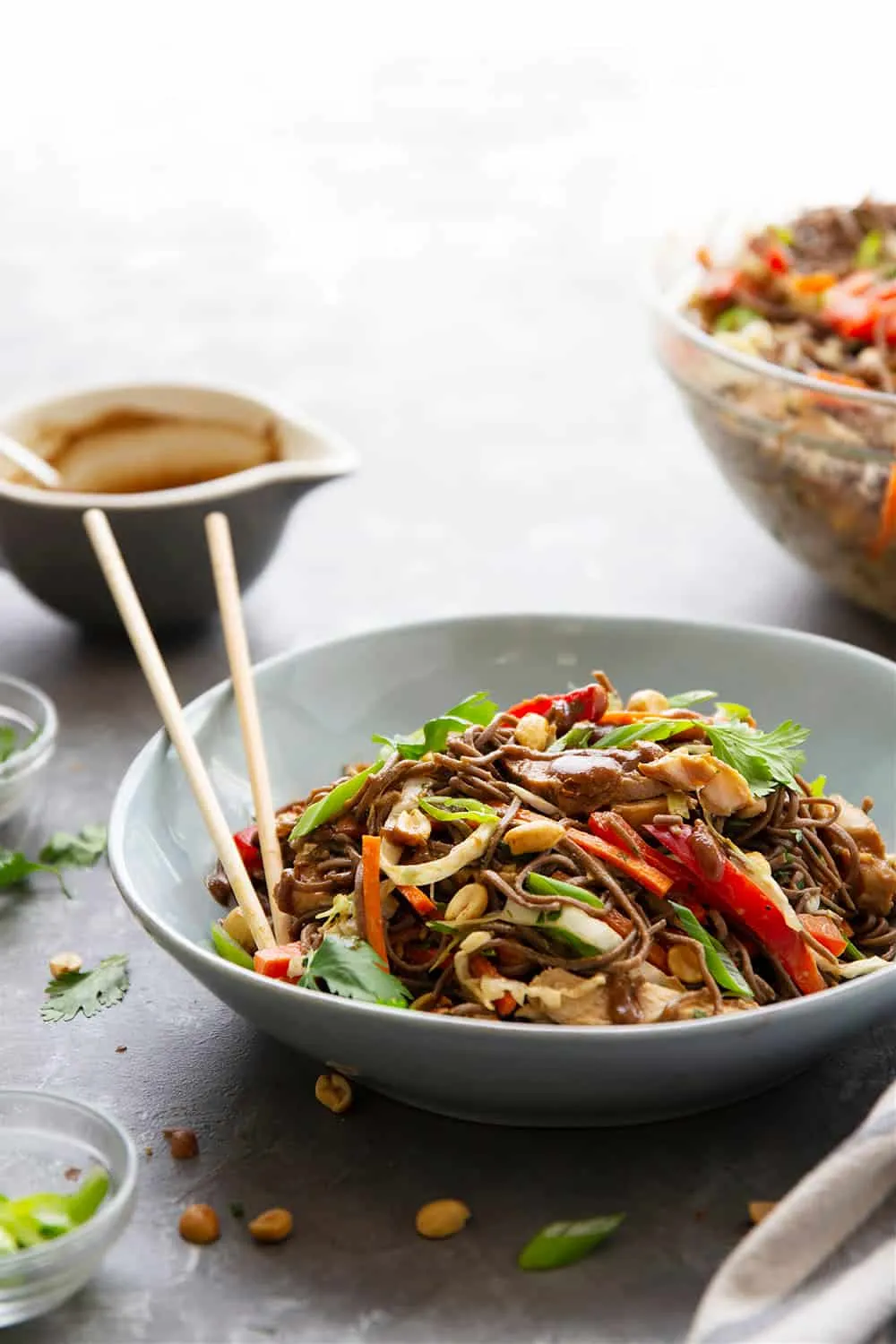Buckwheat Noodles with Thai Grilled Chicken