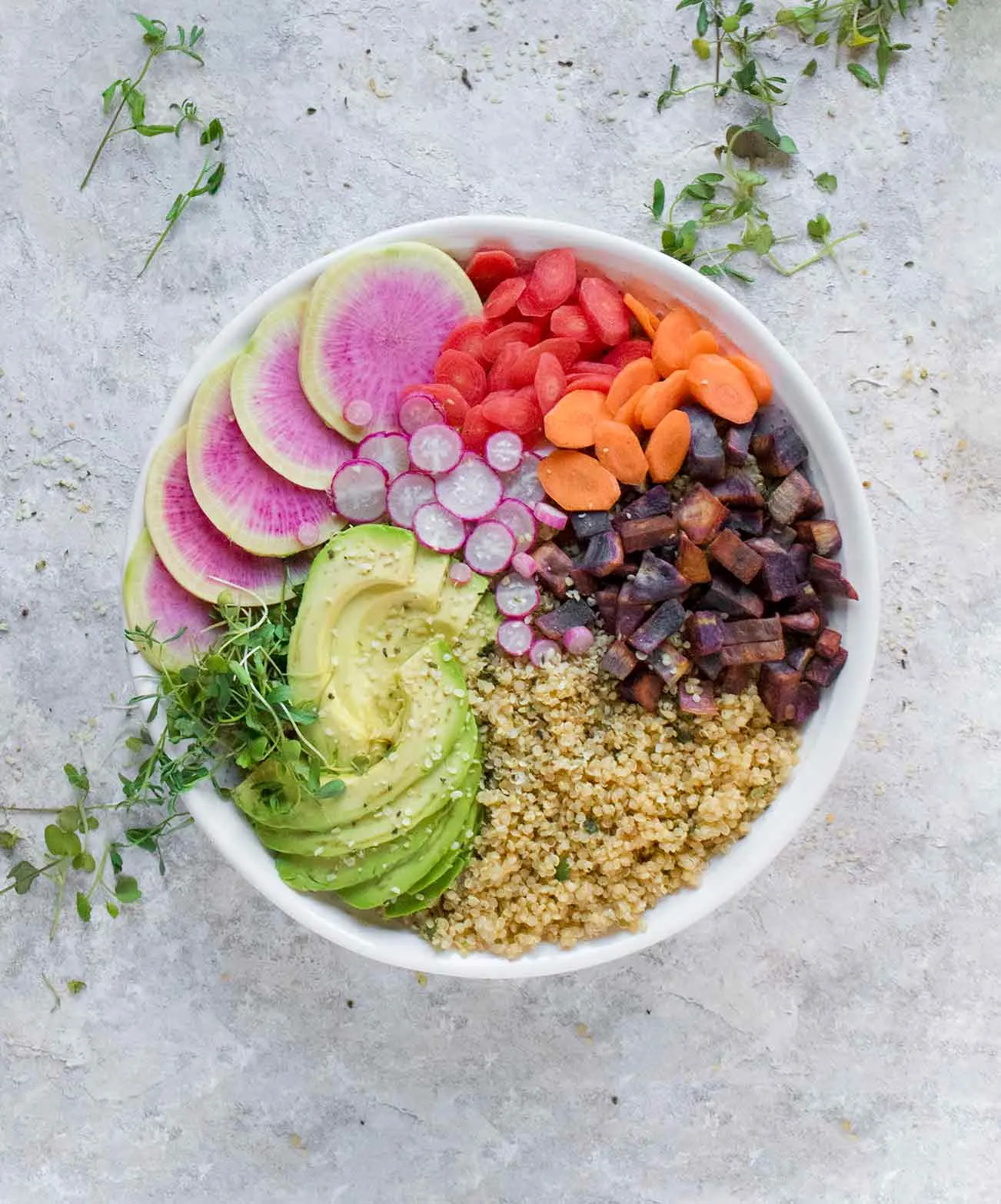 Buddha Bowl with Spring Vegetables