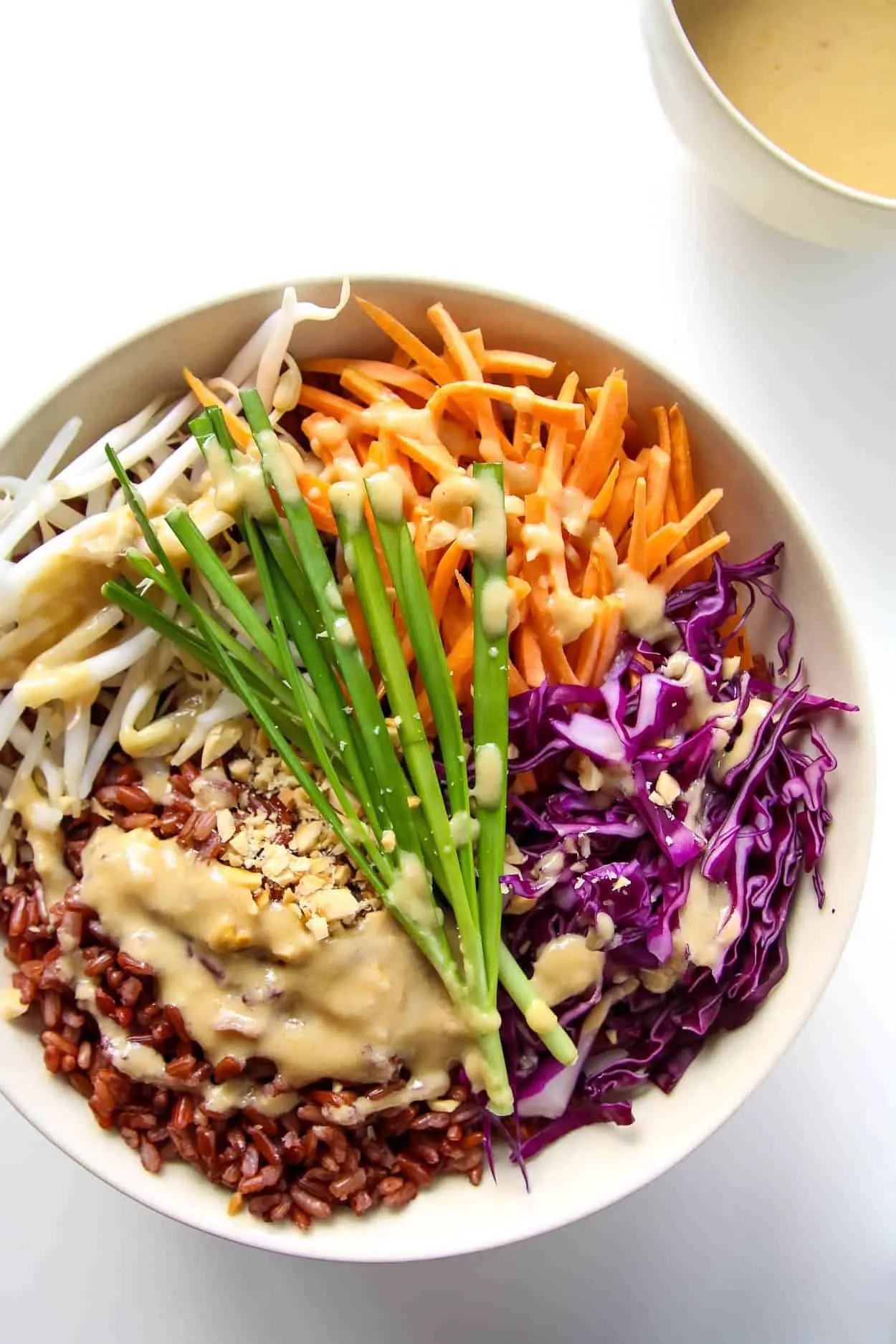 Buddha Bowls with Peanut Sauce