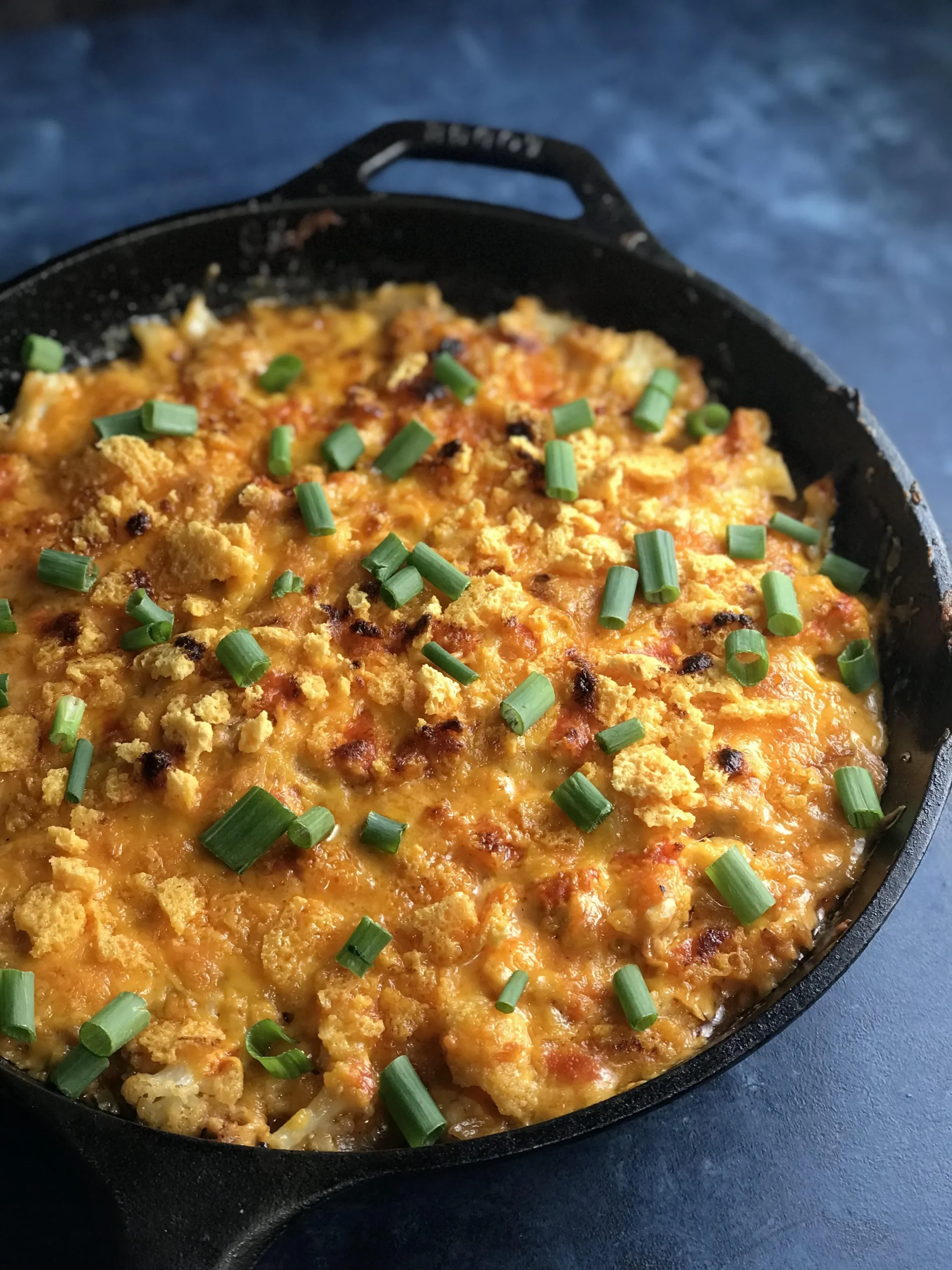 Buffalo Chicken Mac and Cheese with Cauliflower