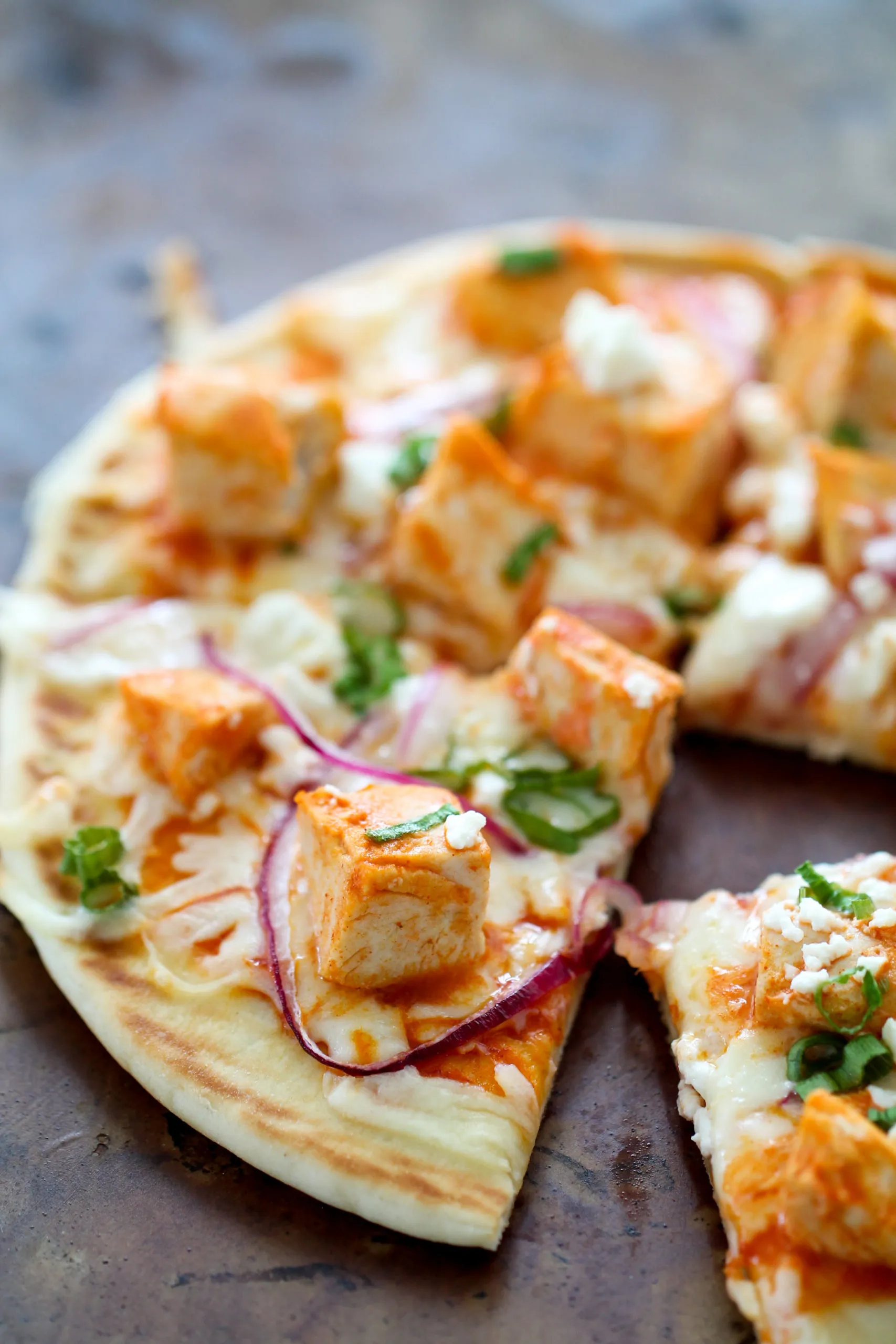 Buffalo Chicken Pita Pizza