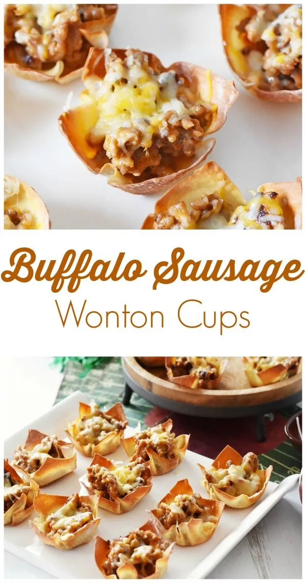 Buffalo Style Sausage Wontons