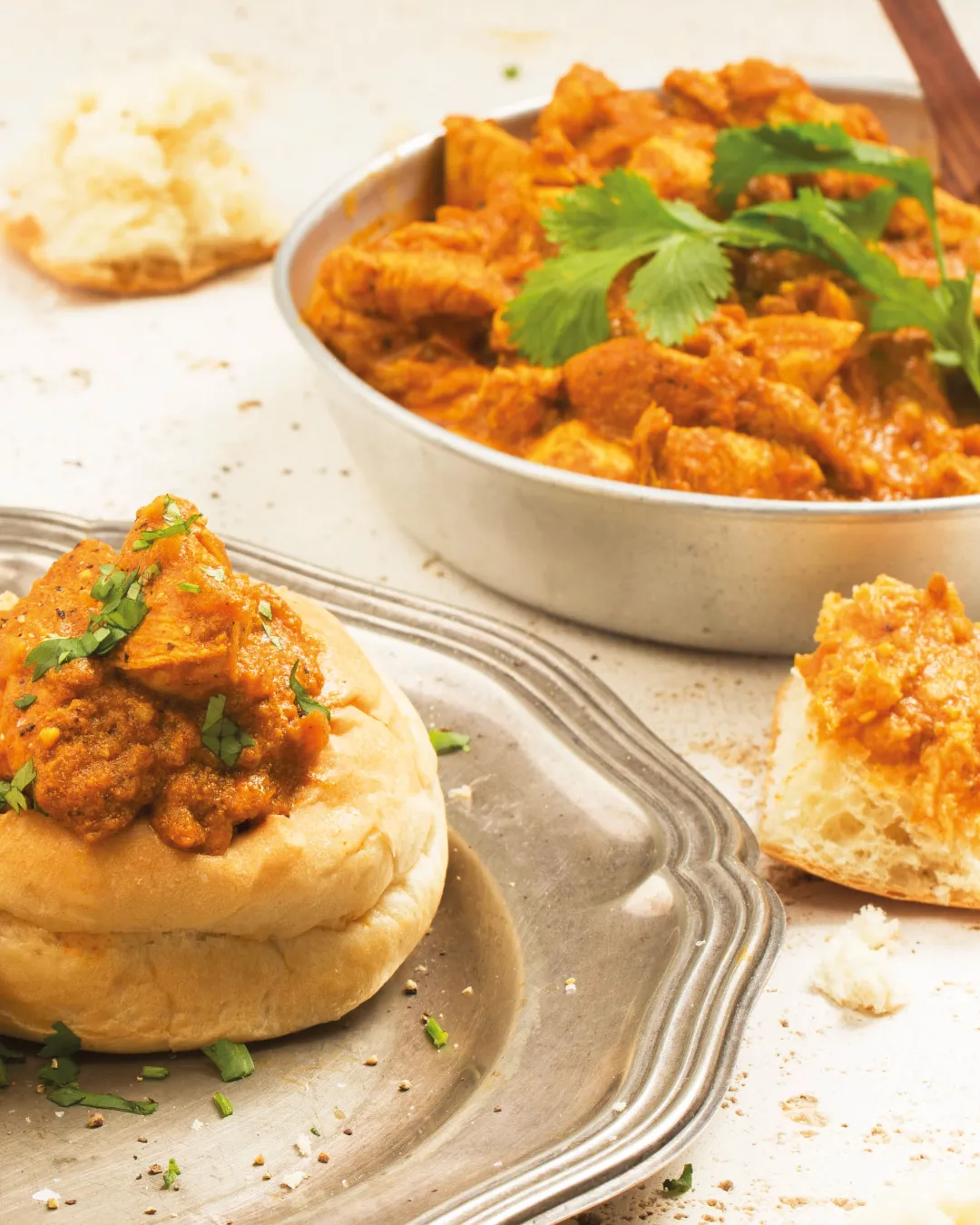 Butter Chicken Bunny Chow