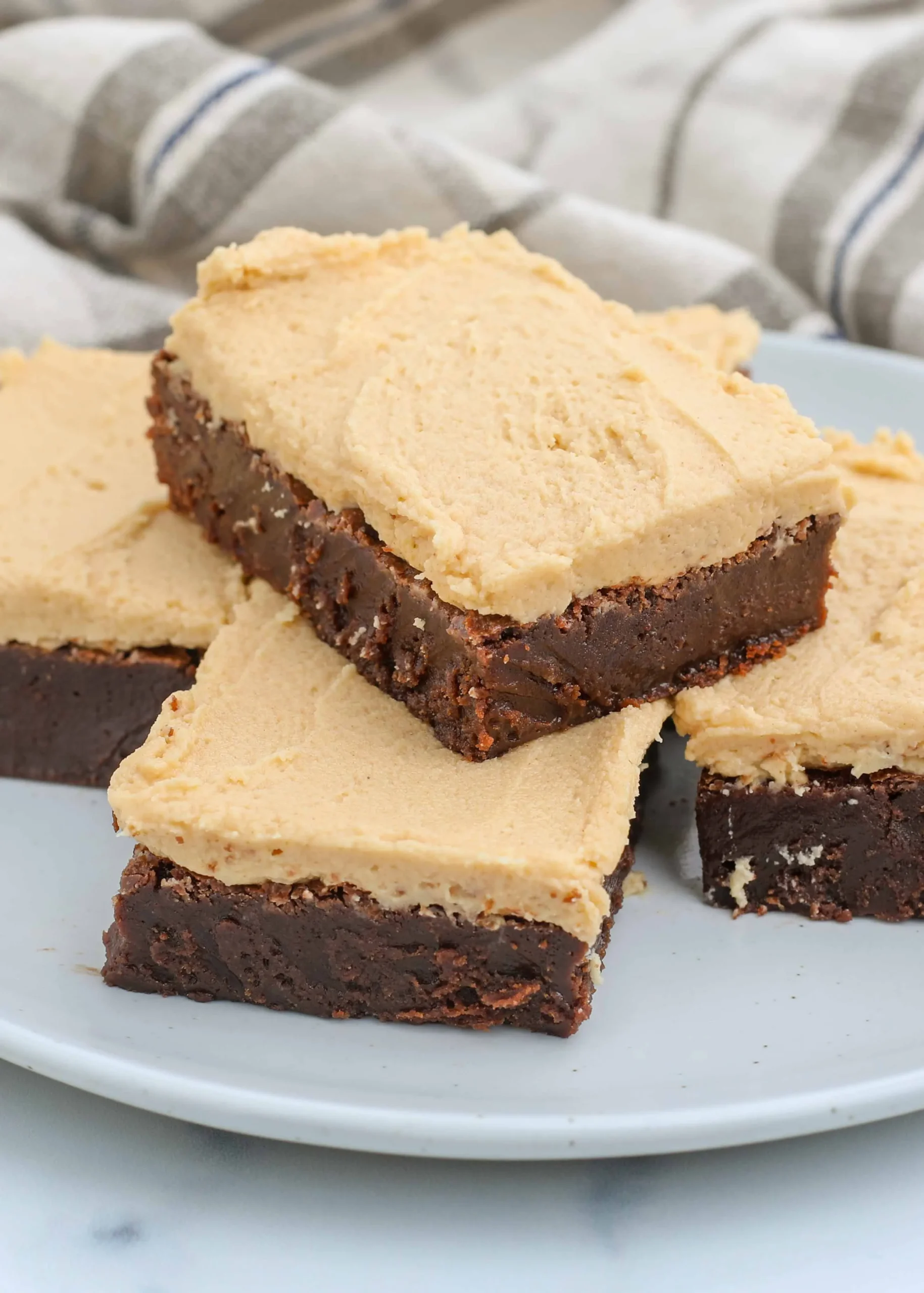 Buttermilk Brownies with Peanut Butter Frosting