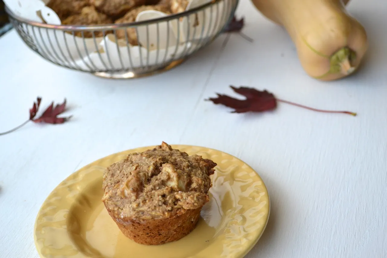 Butternut Squash Apple Muffins