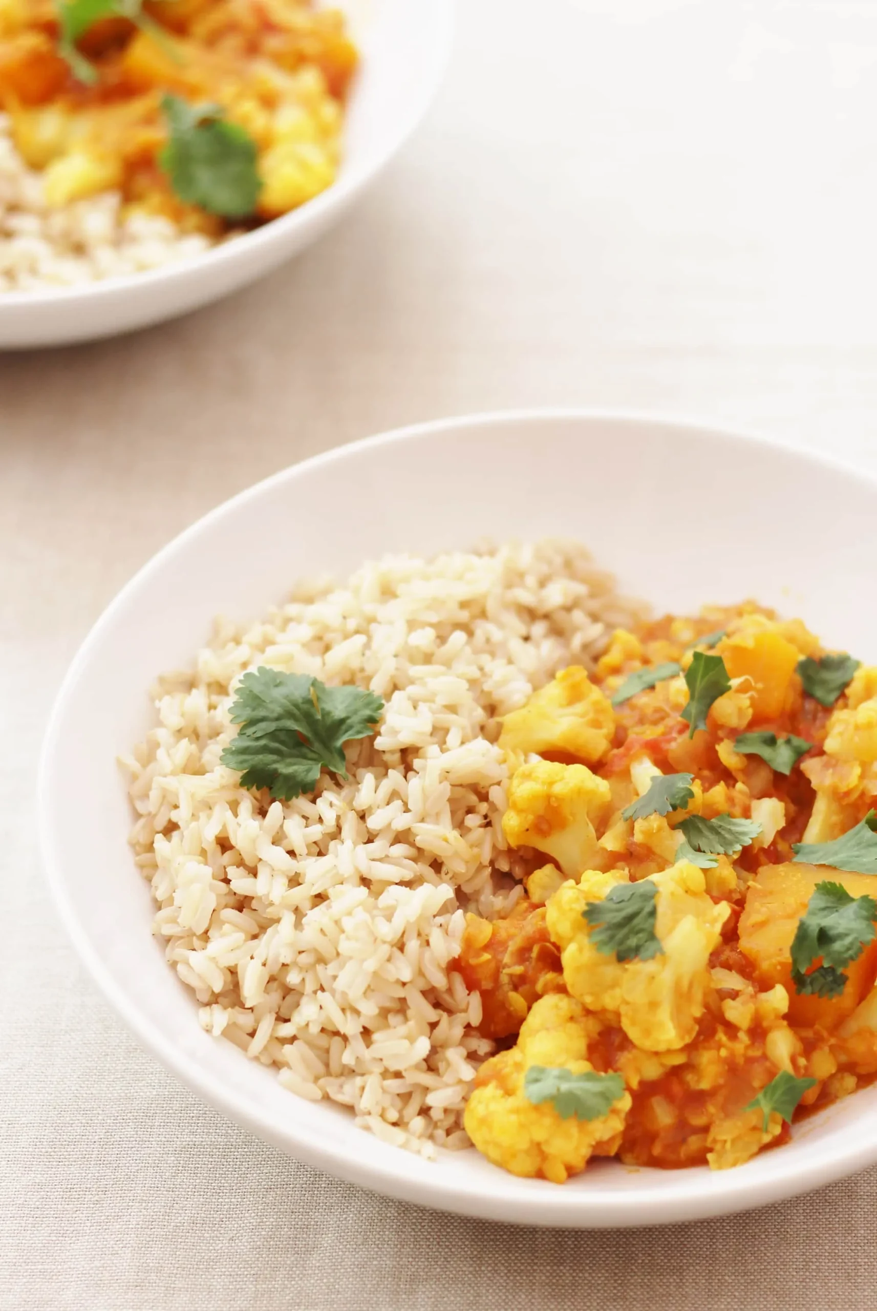 Butternut Squash Cauliflower Red Lentil Dhal