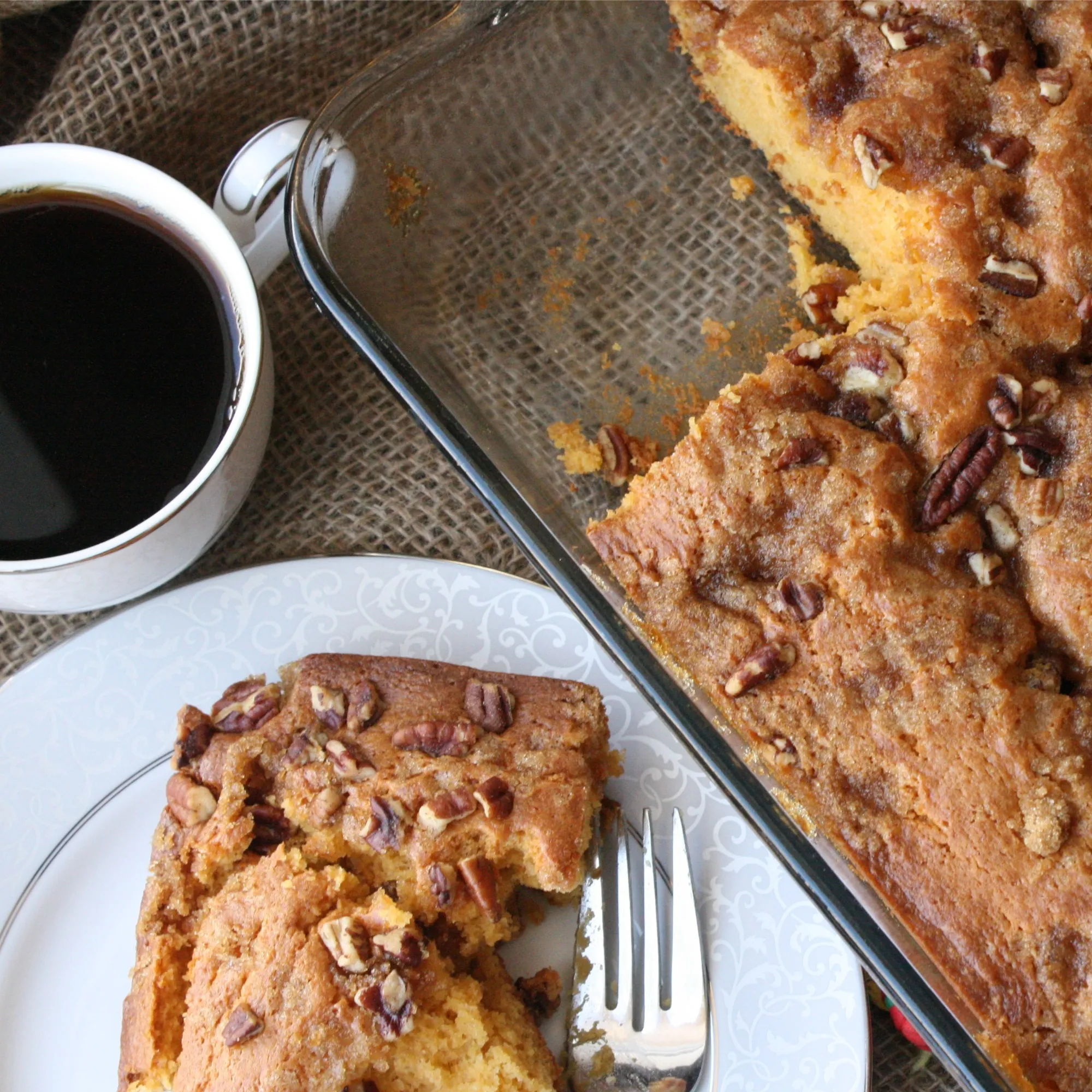 Butterscotch Granola Coffee Cake