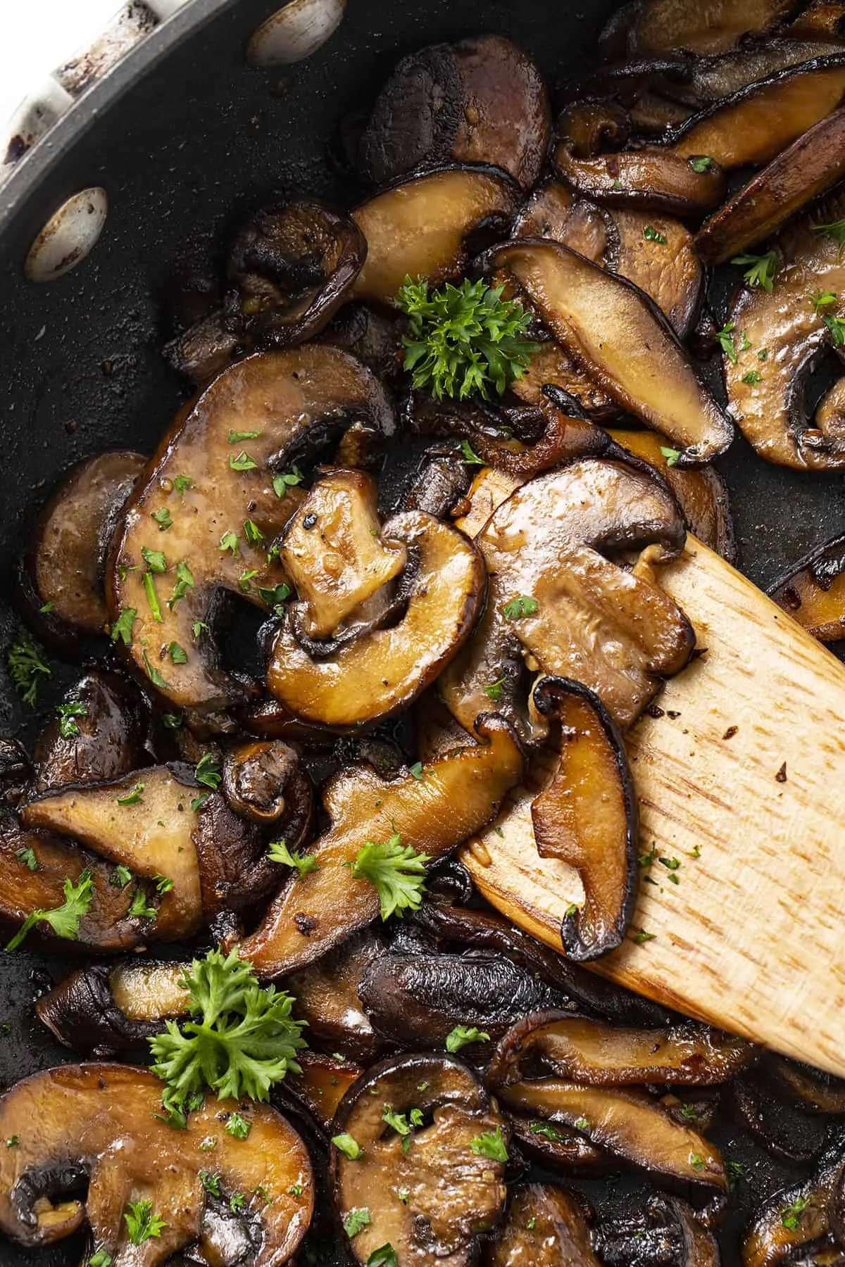 Buttery Brandied Sauteed Mushrooms