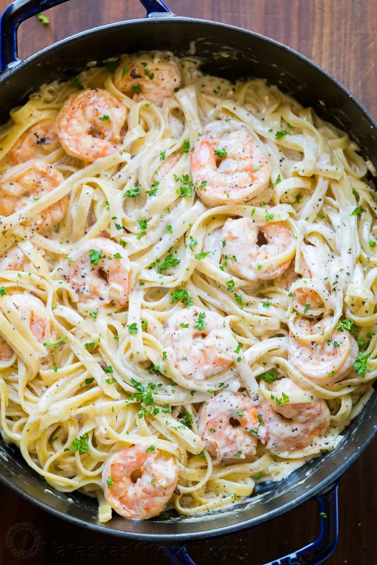 Buttery Shrimp and Pasta