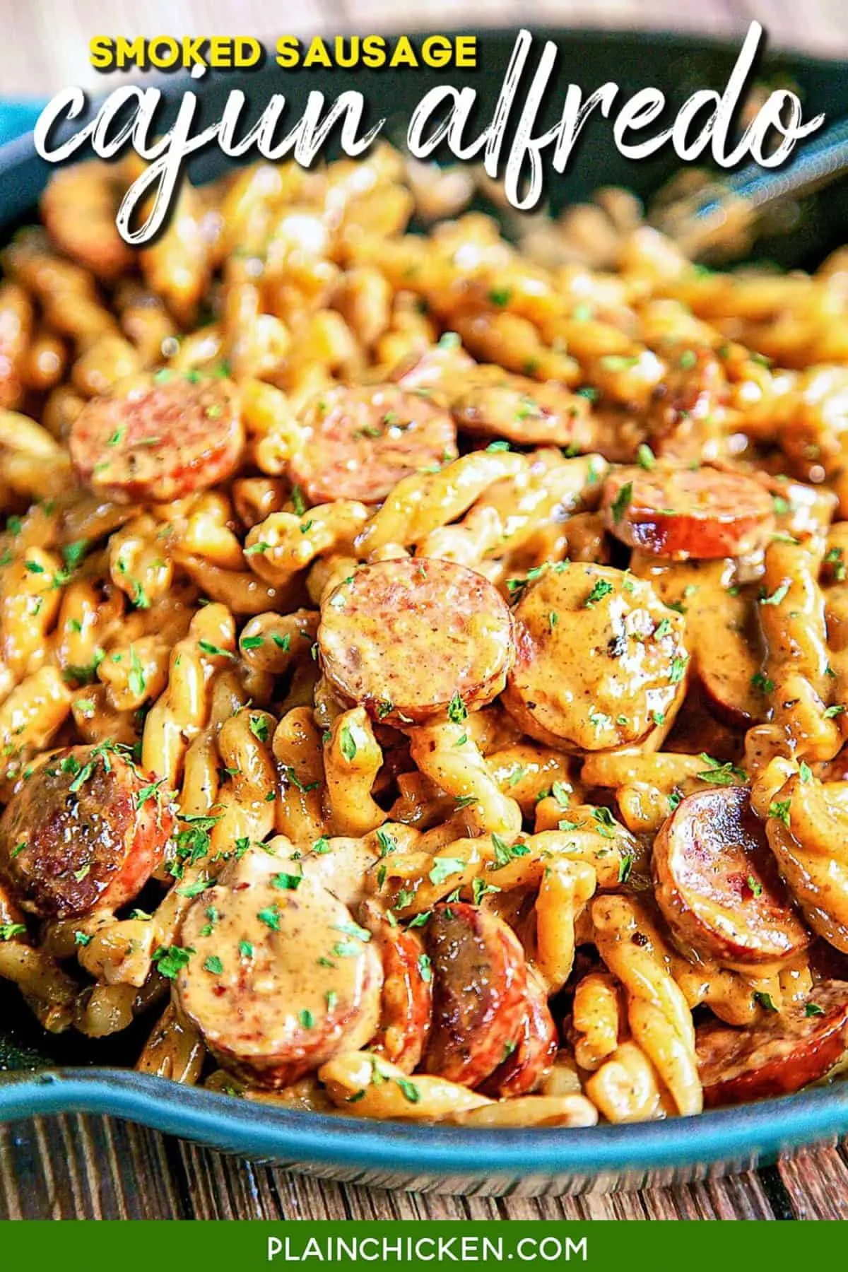 Cajun Smoked Sausage Alfredo