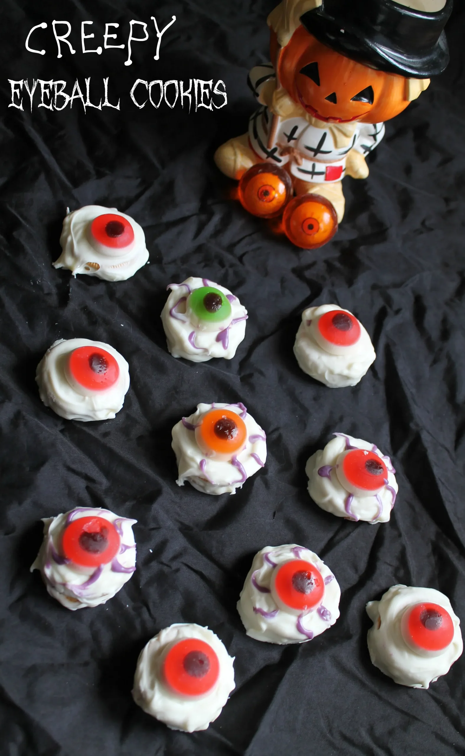 Cake Mix Bloodshot Eyeball Cookies