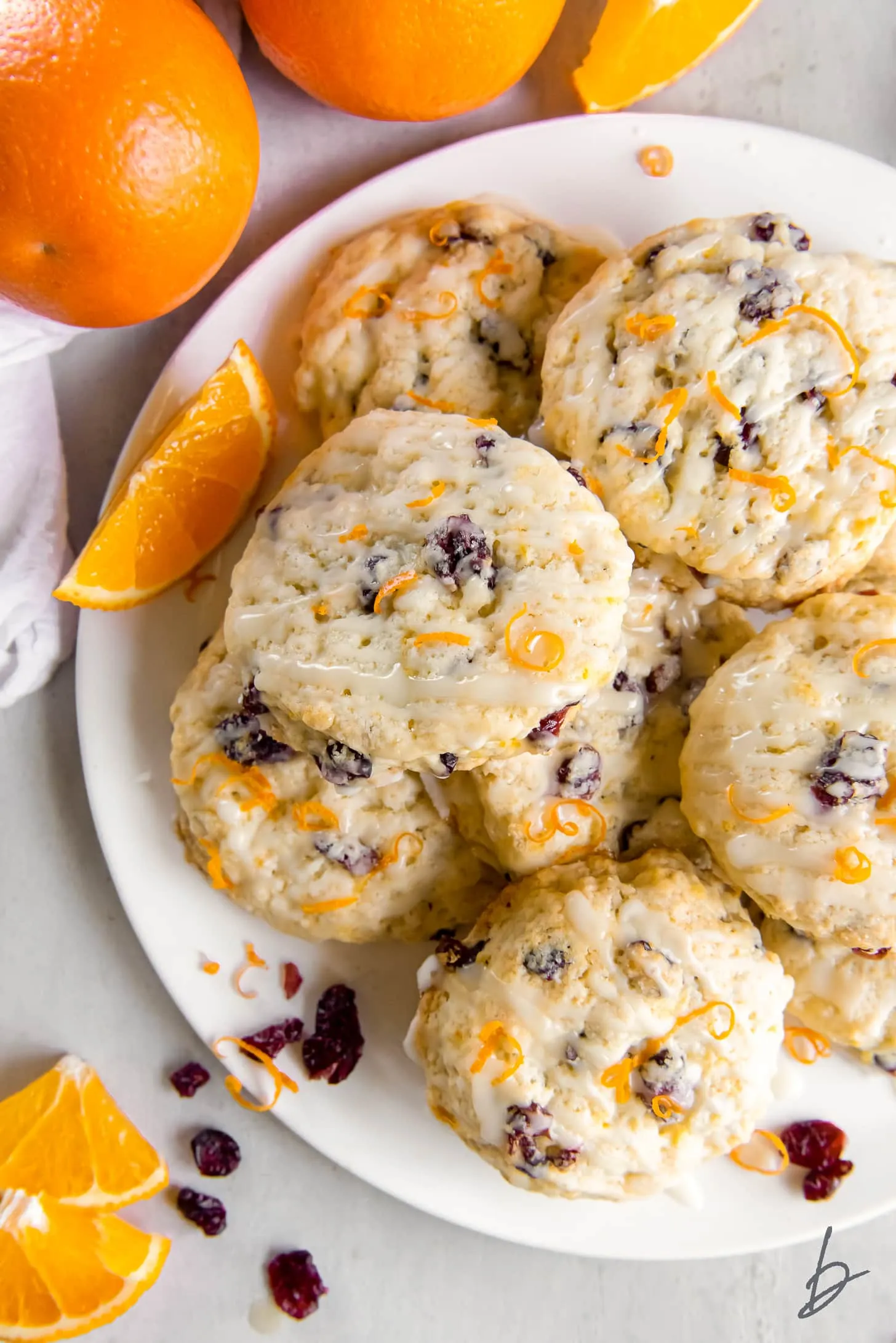 Candied Orange and Cranberry Scones