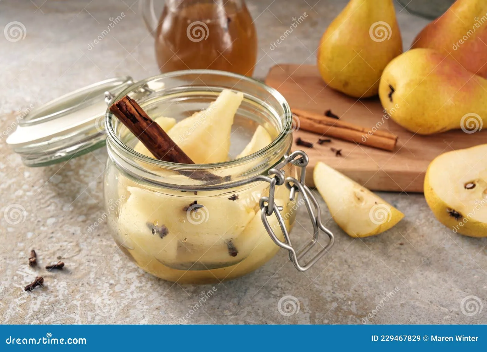 Canned Pears with Ginger, Cinnamon, and Cloves