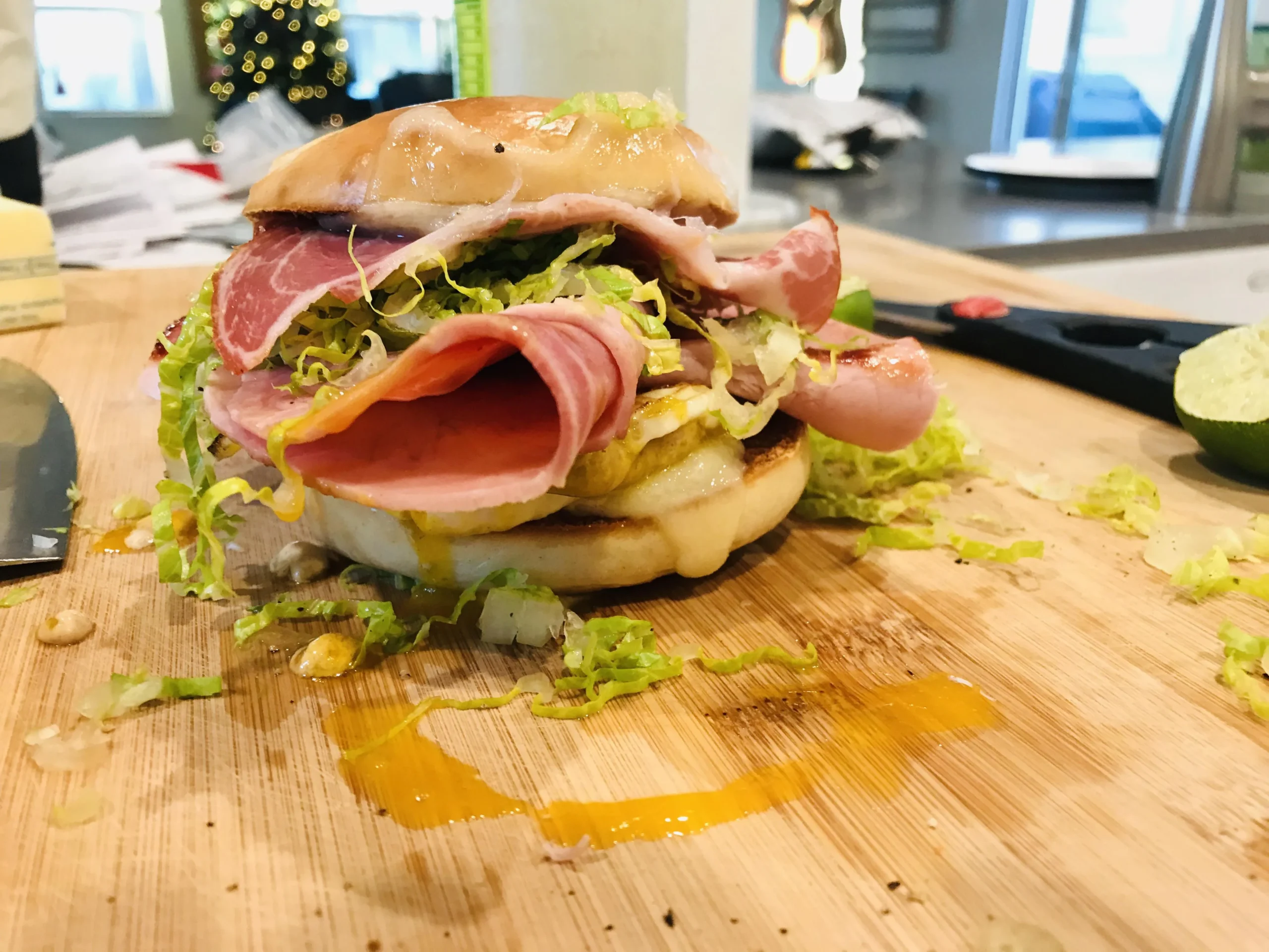 Capicola Ham and Egg Sandwich