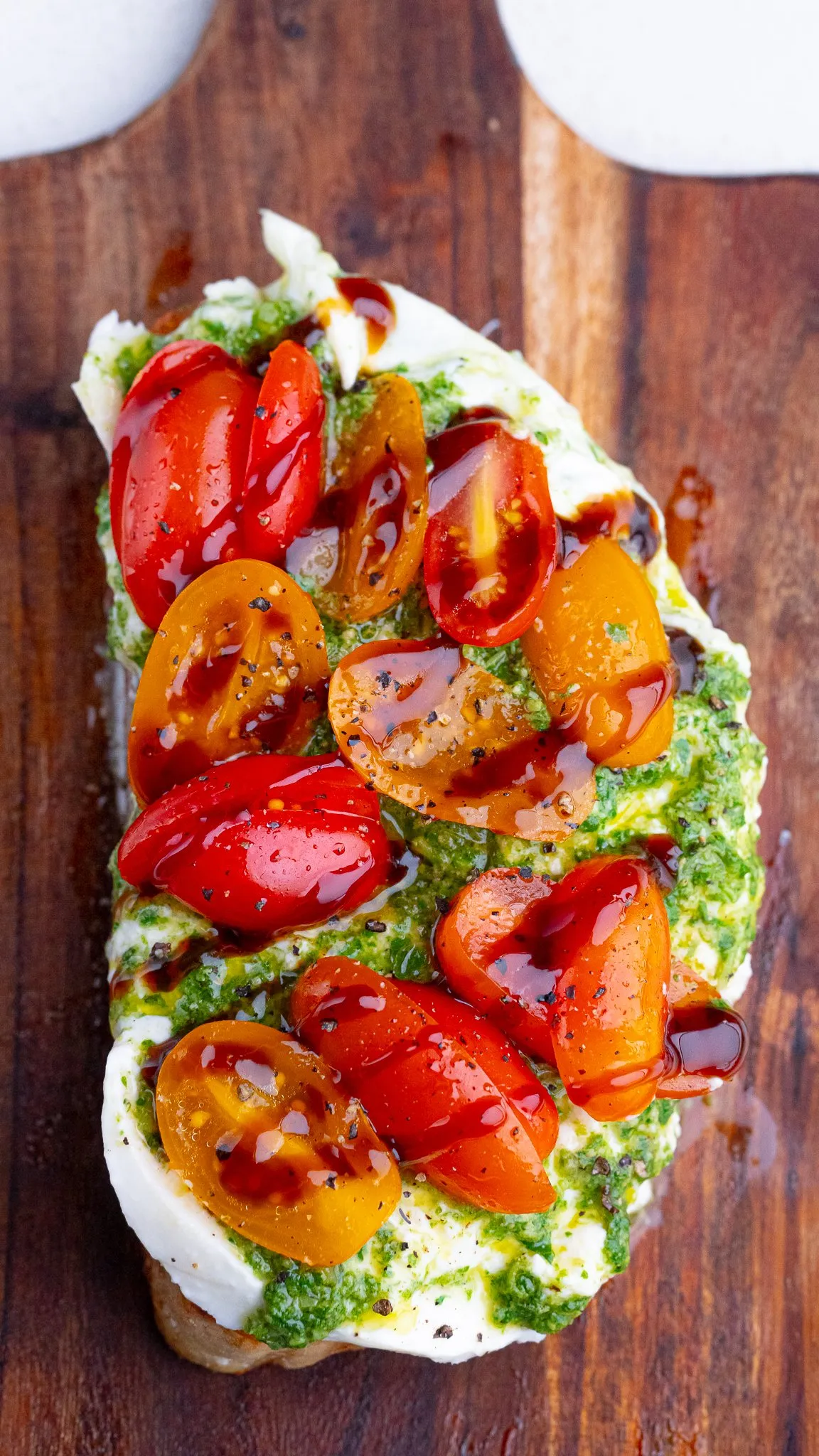 Caprese Burrata Garlic Bread