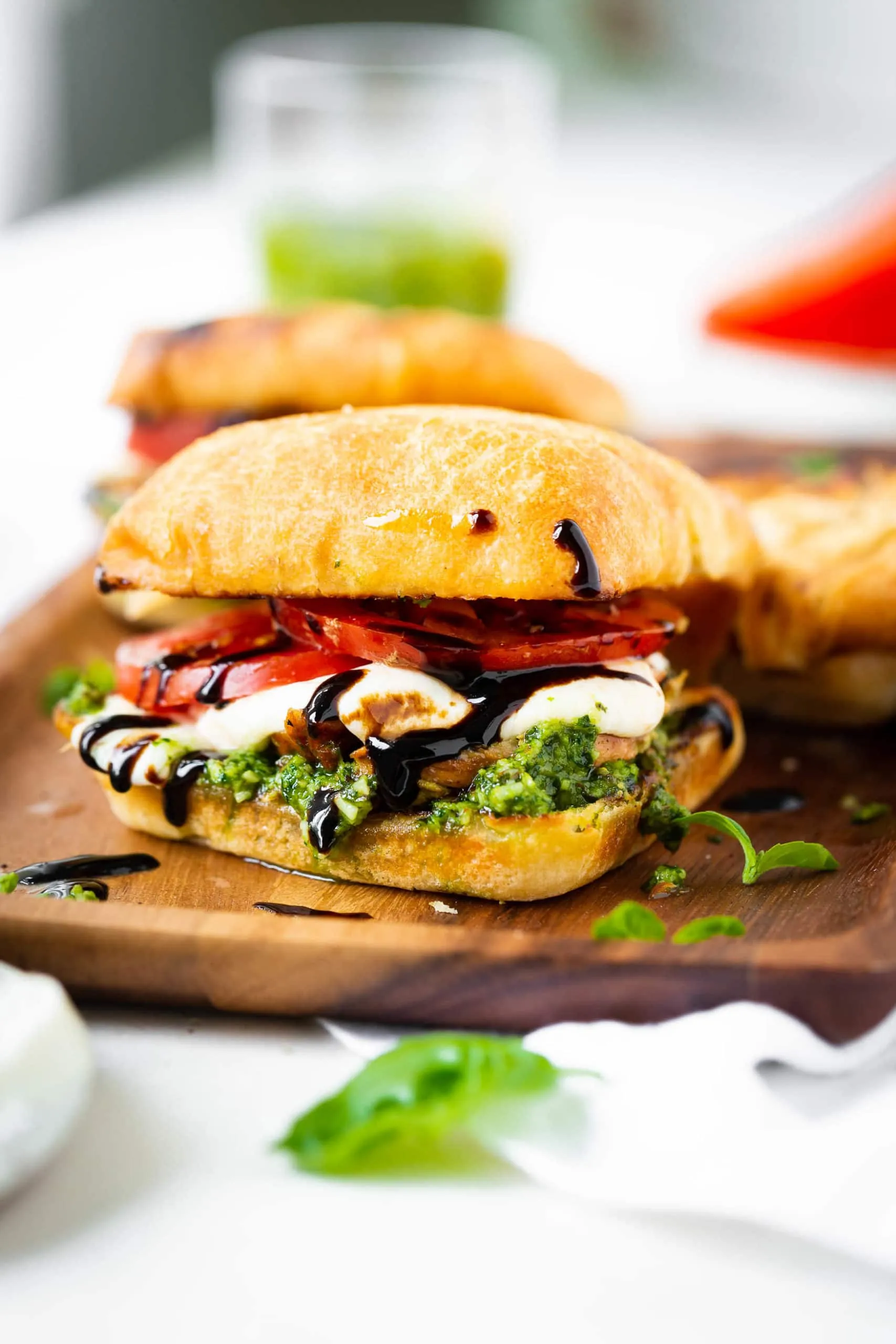 Caprese Grilled Cheese Sandwich with Chicken