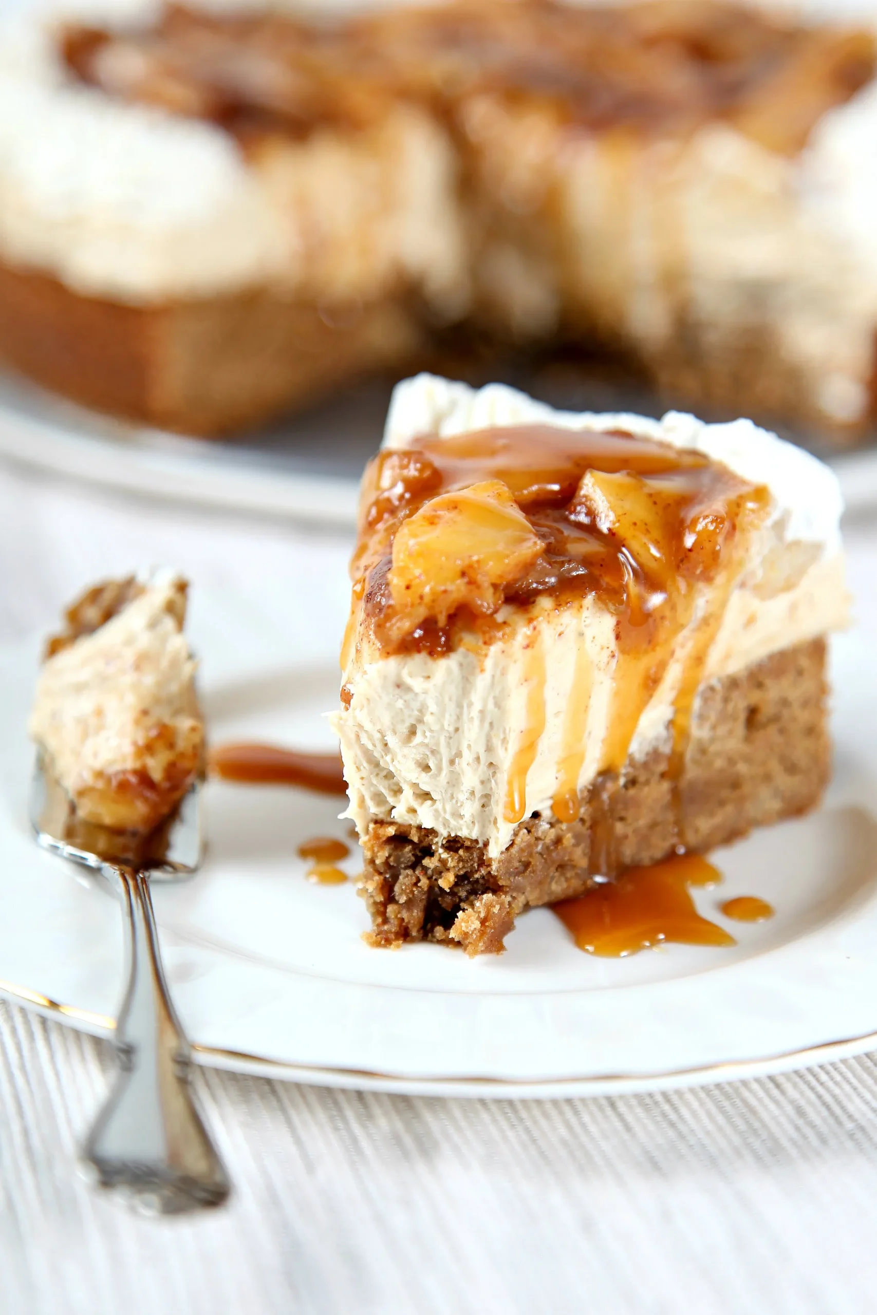 Caramel Apple Cheesecake Tart