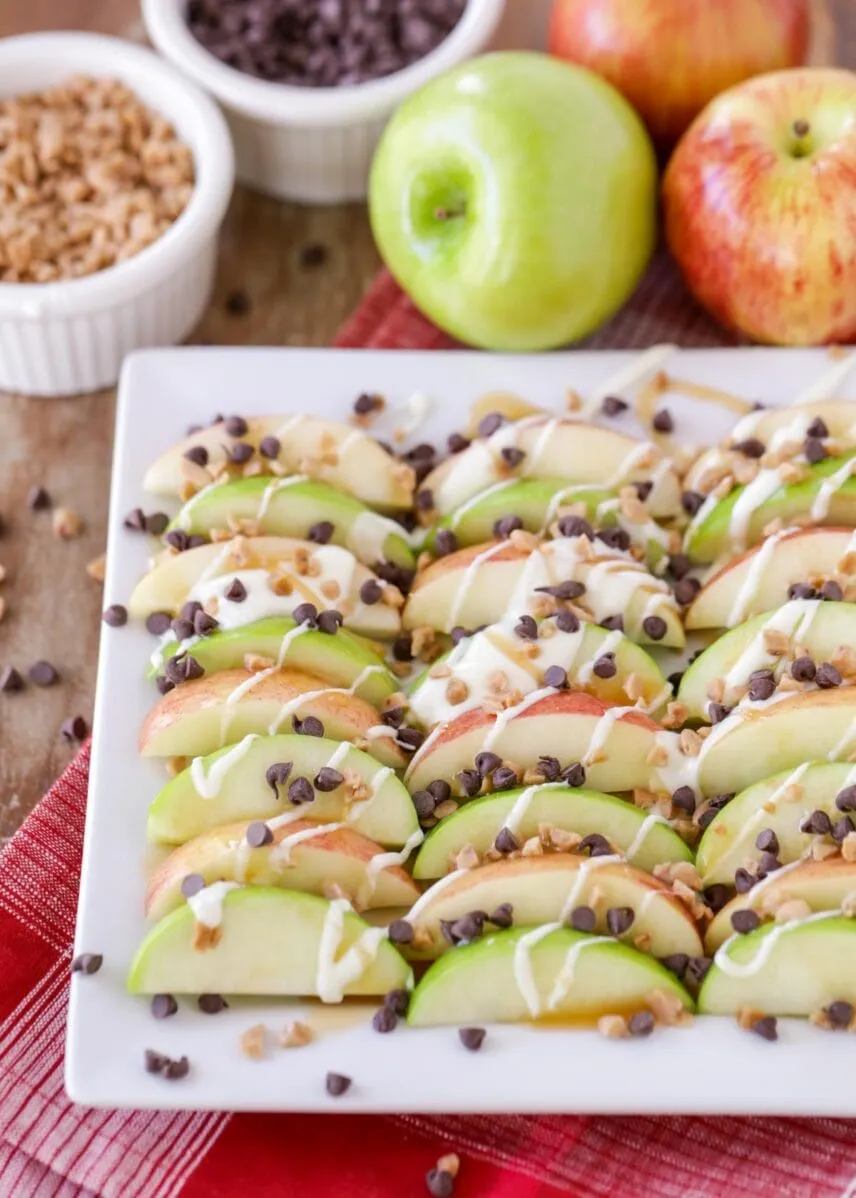 Caramel Smore Apple Nachos
