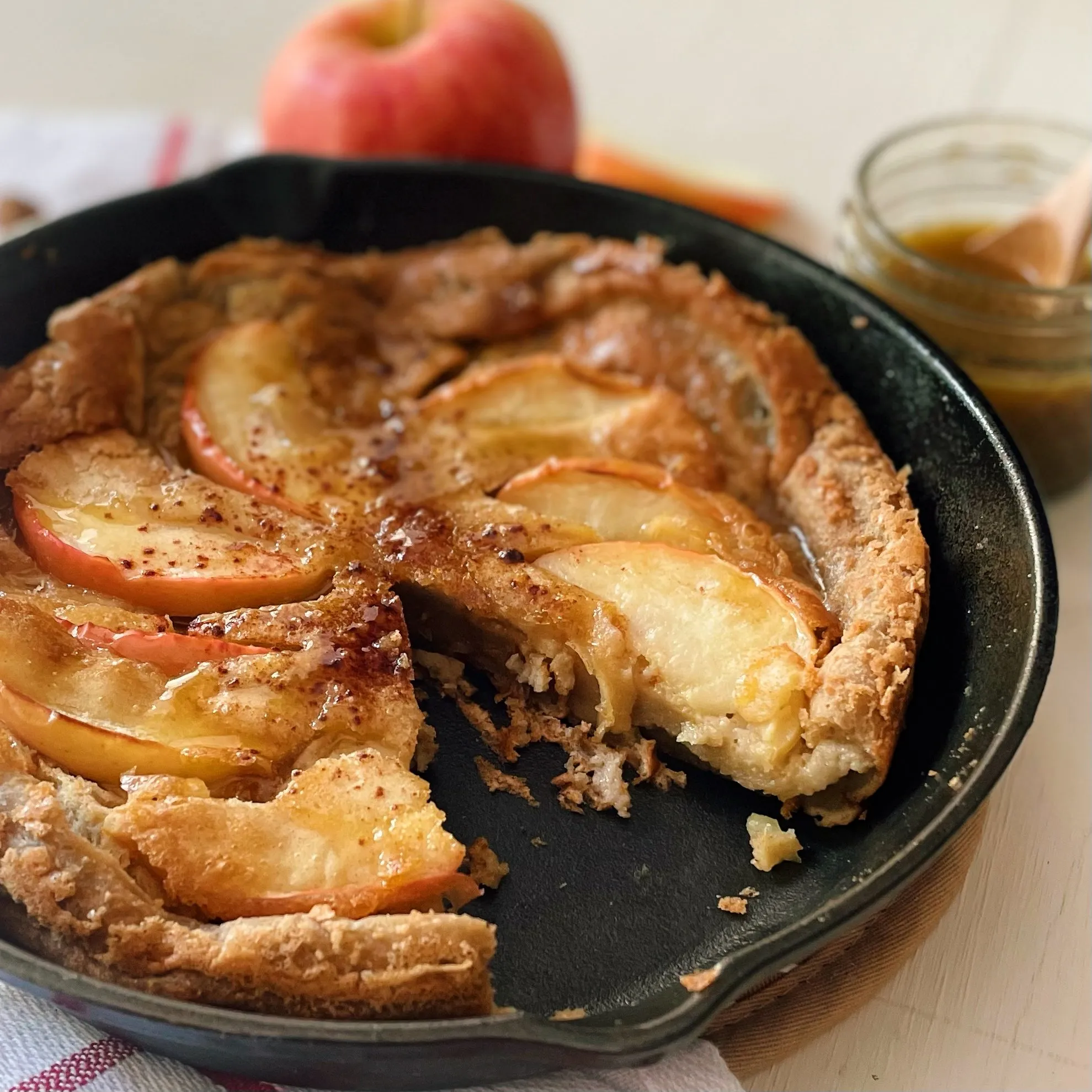 Caramelized Apple Dutch Baby