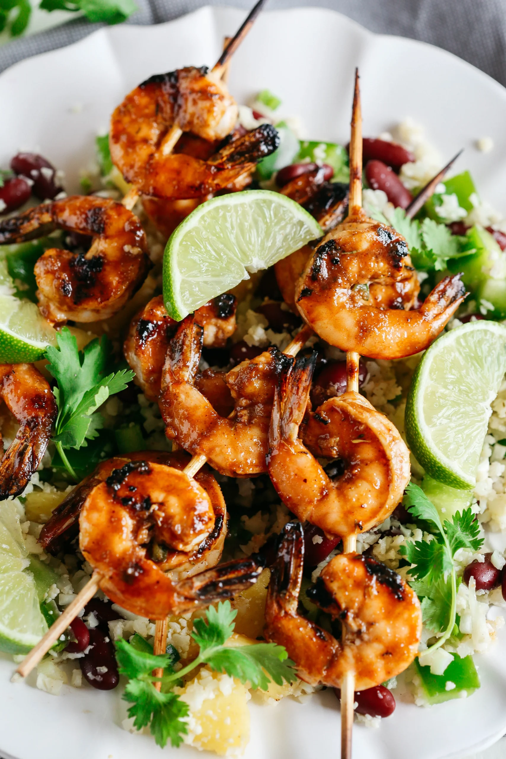 Caribbean Jerk Shrimp with Cauliflower Rice