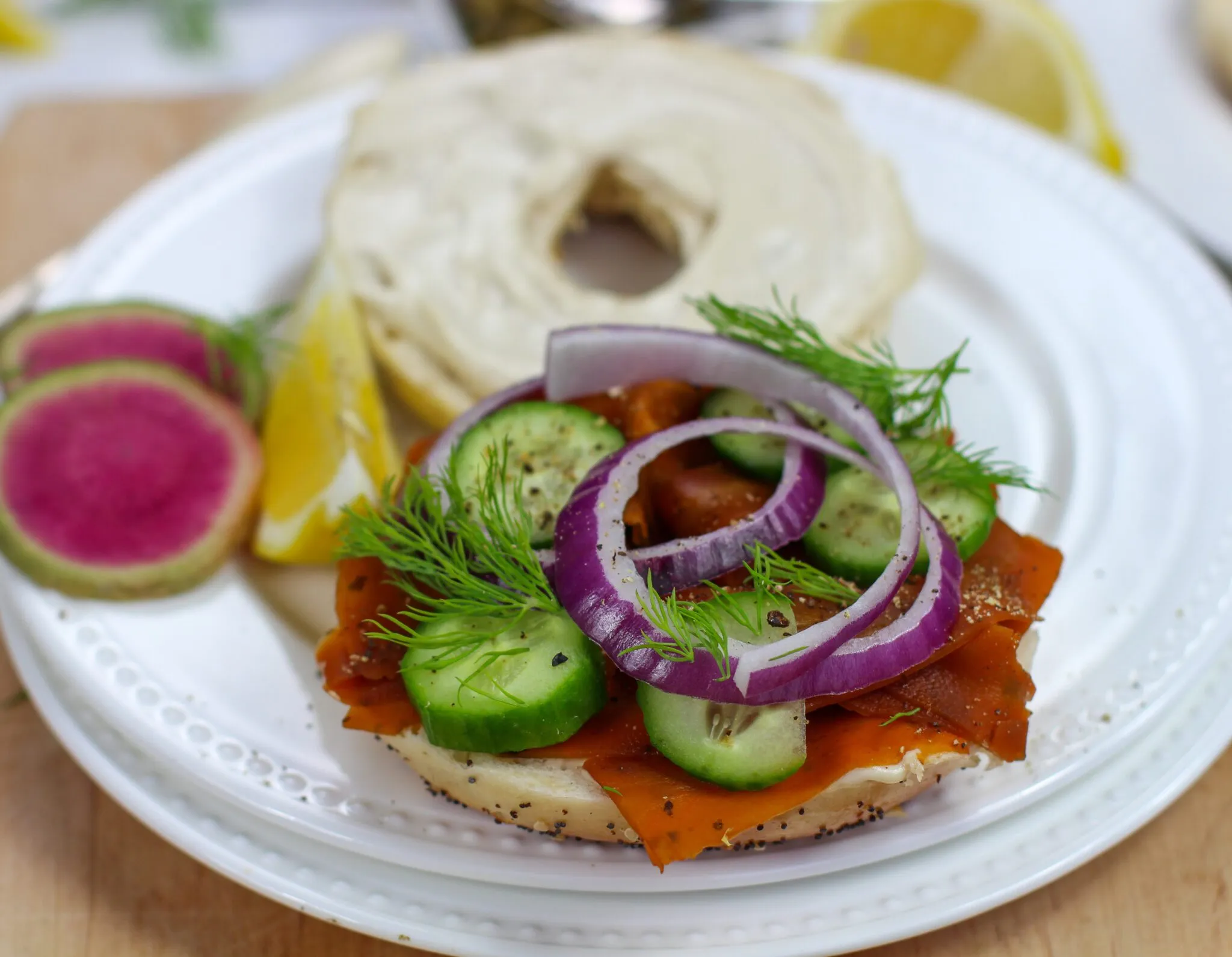 Carrot Lox Bagel Delight