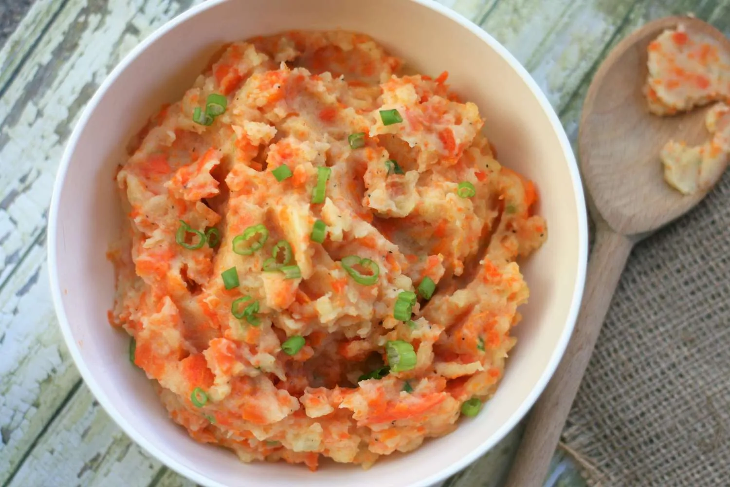 Carrot Mashed Potatoes with Pecans
