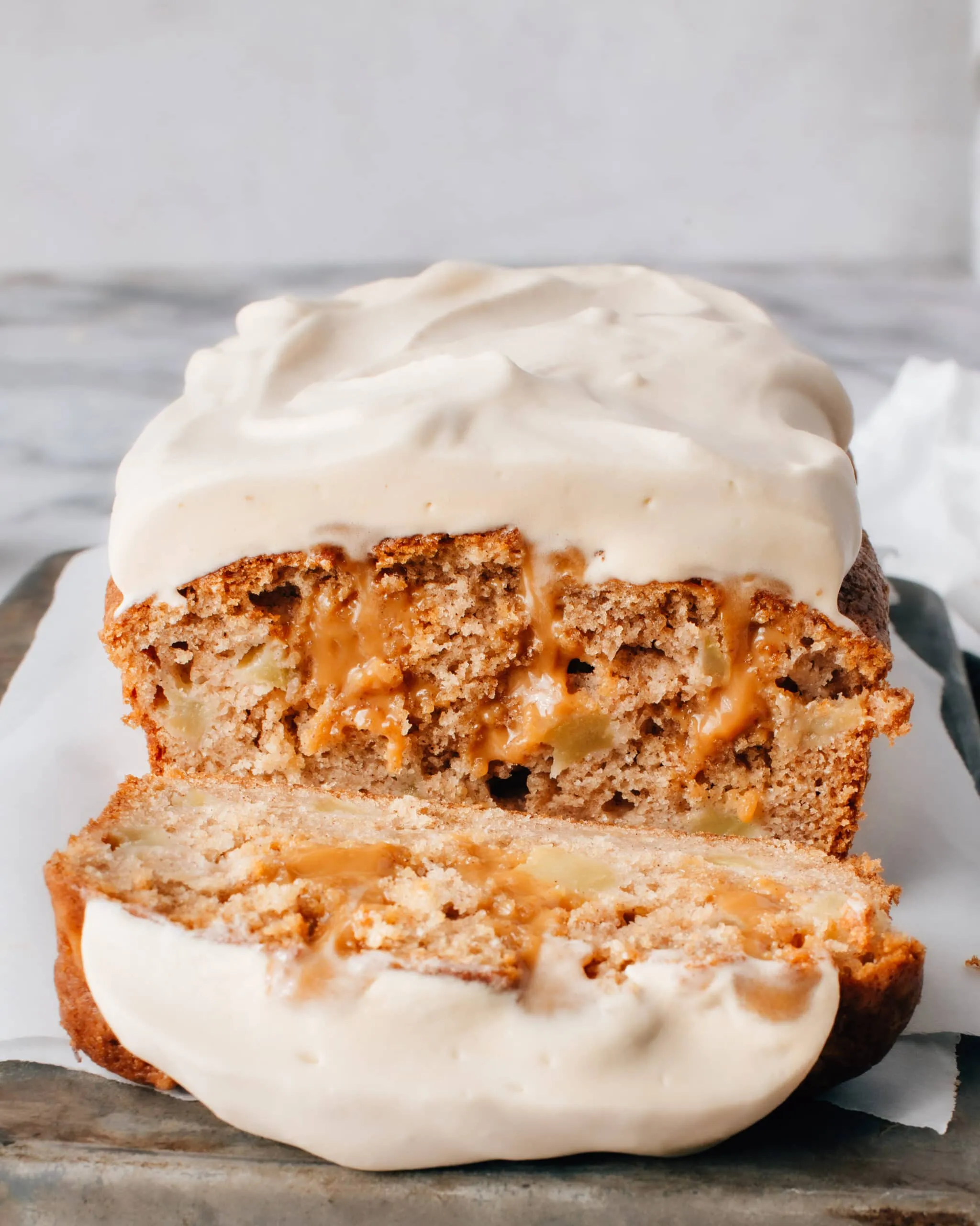 Cashew Caramel Apple Cake
