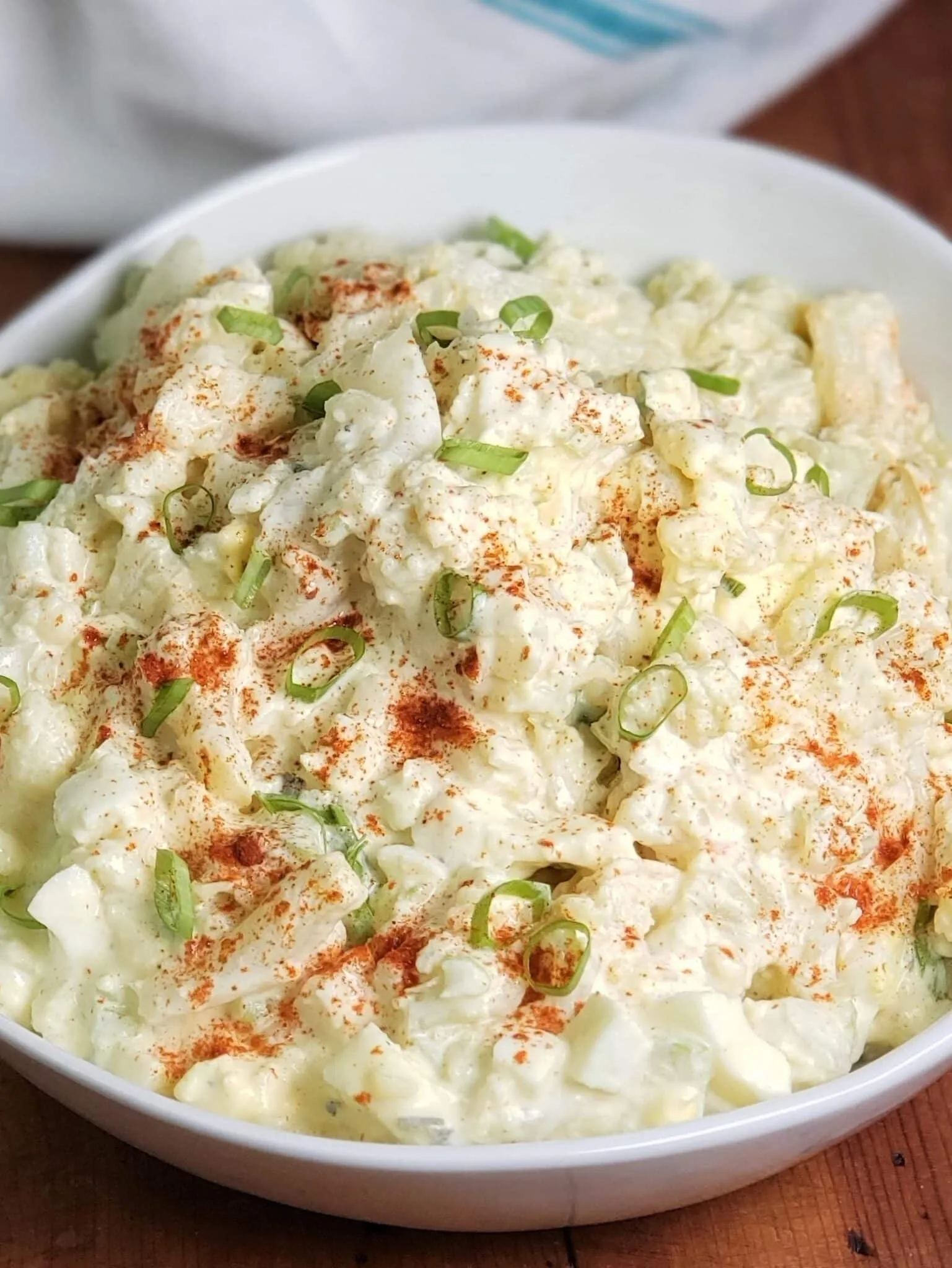 Cauliflower Potato Salad (Low Carb Paleo Potato Salad)