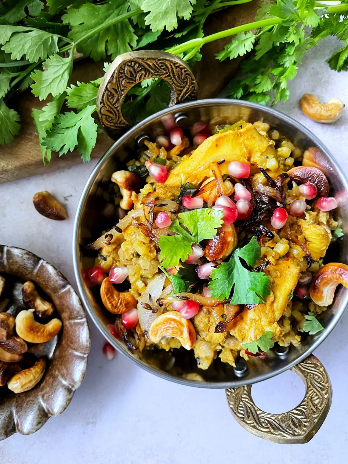 Cauliflower Rice Chicken Biryani