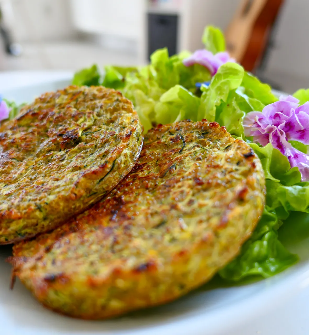 Chavroux Courgettes Quinoa Galettes