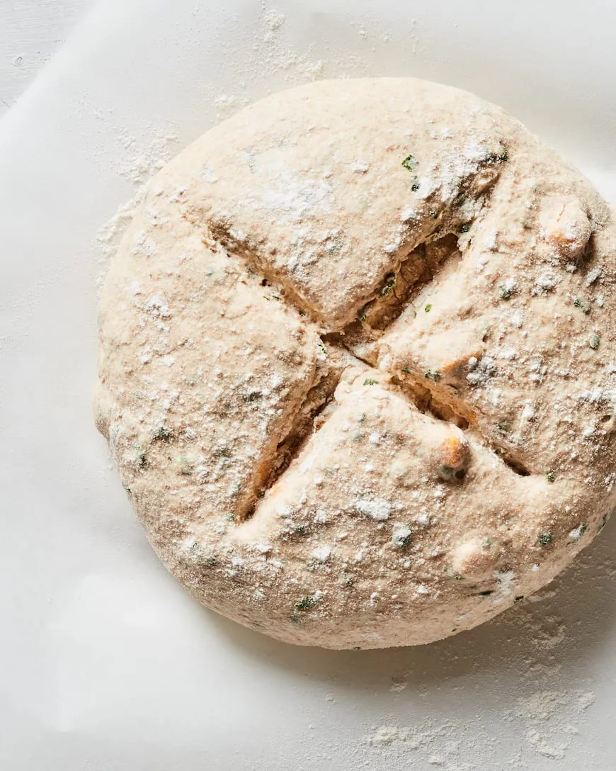 Cheddar and Chive Savory Irish Soda Bread