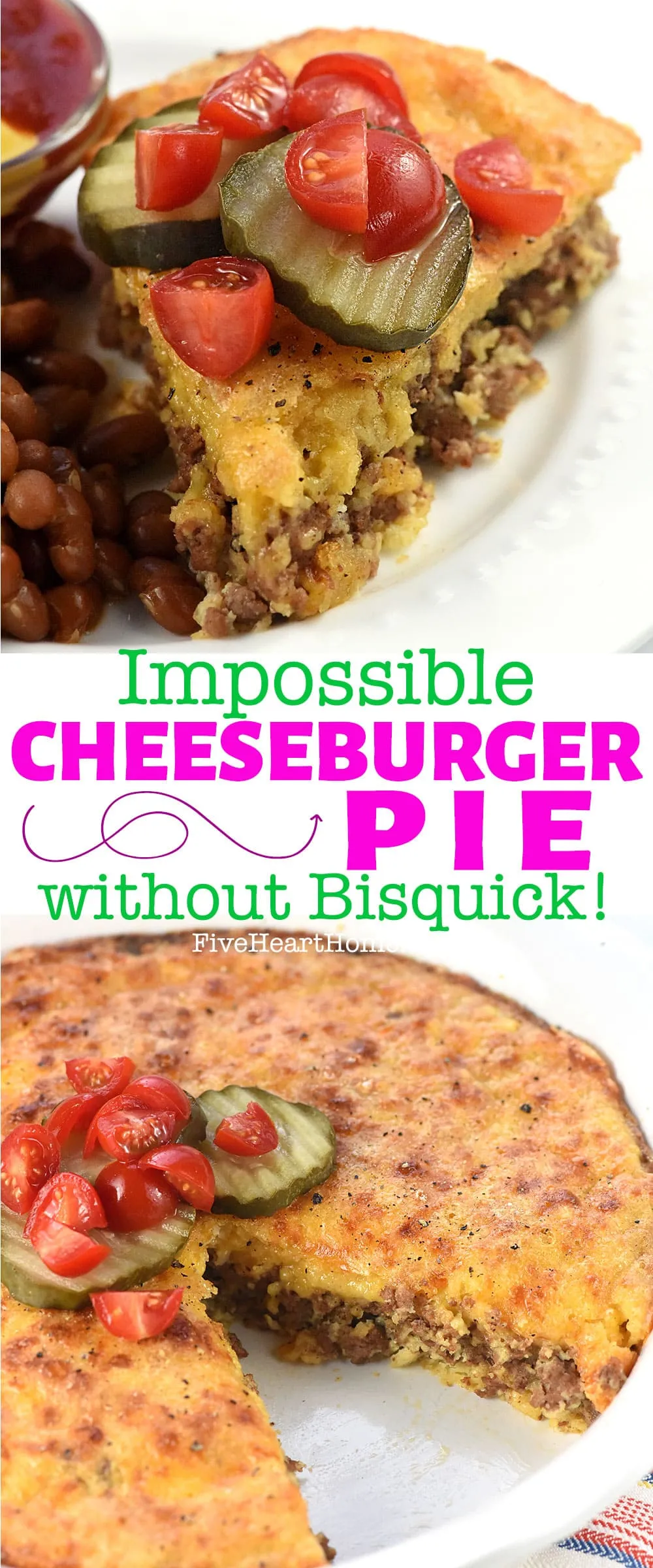 Cheeseburger Pie Without Bisquick