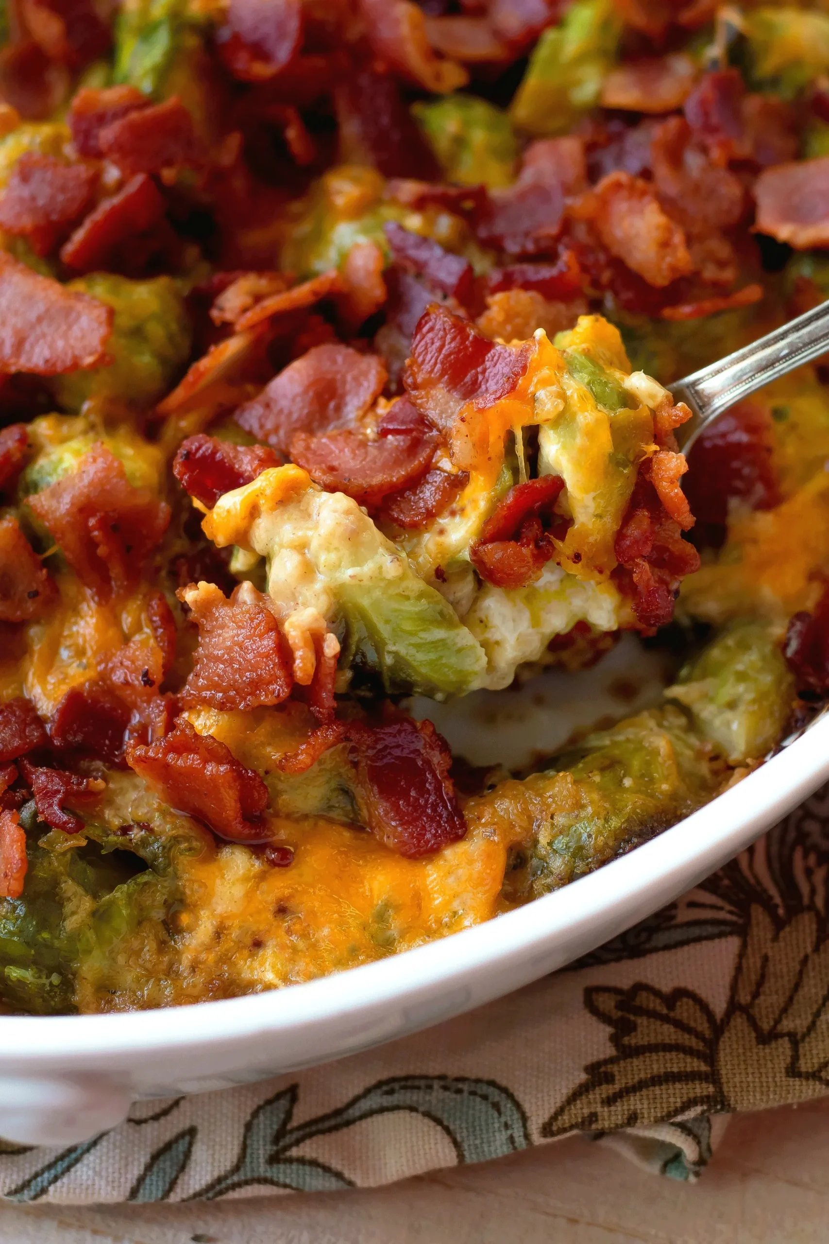 Cheesy Brussels Sprouts Casserole