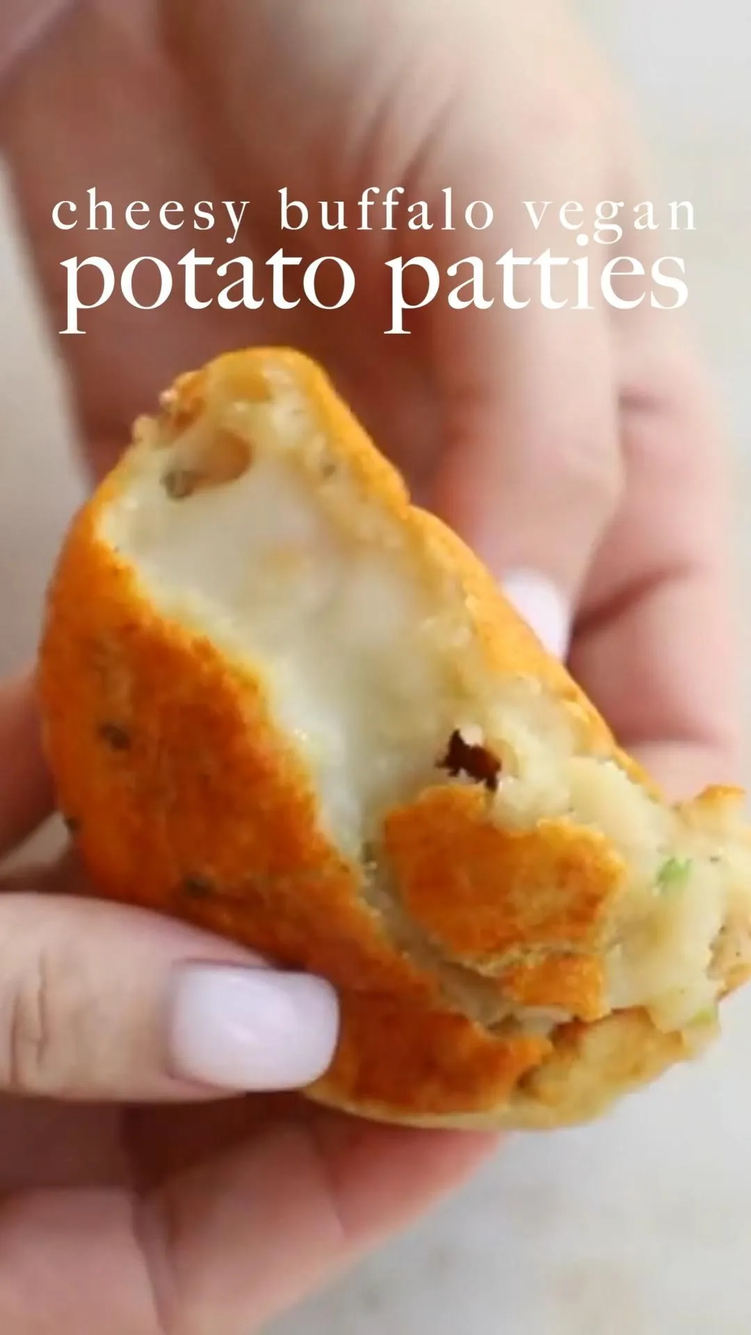 Cheesy Buffalo Potato Patties