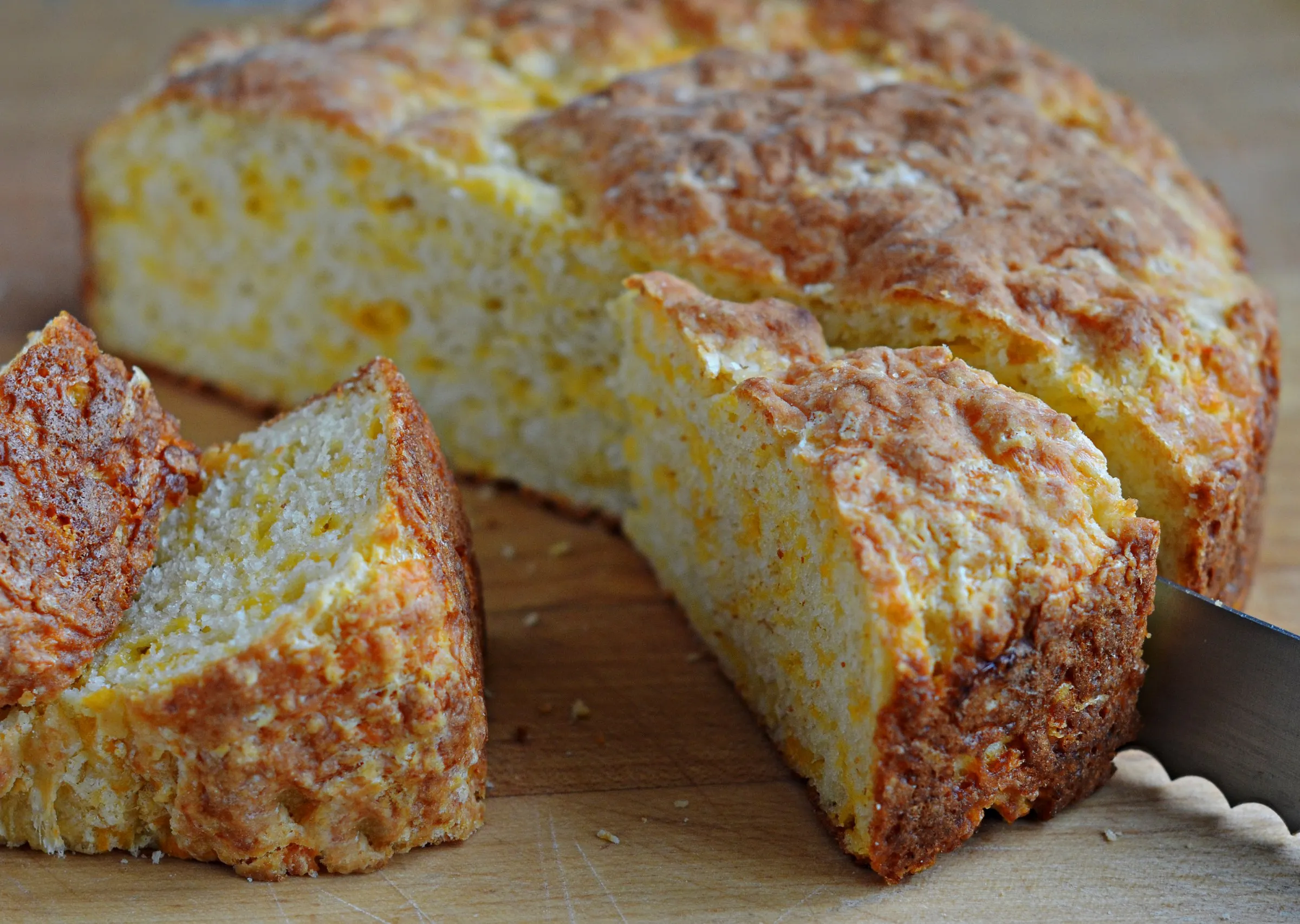 Cheesy Cheddar Stout Soda Bread