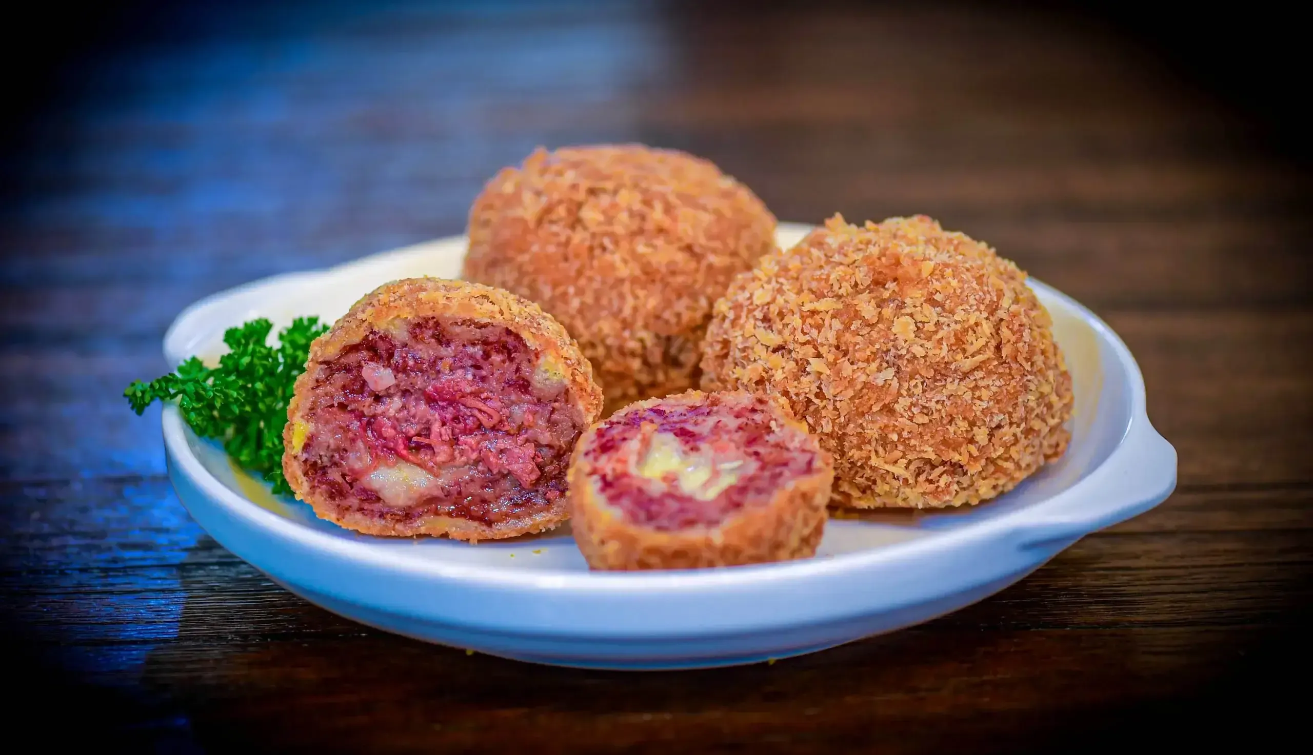 Cheesy Corned Beef Balls