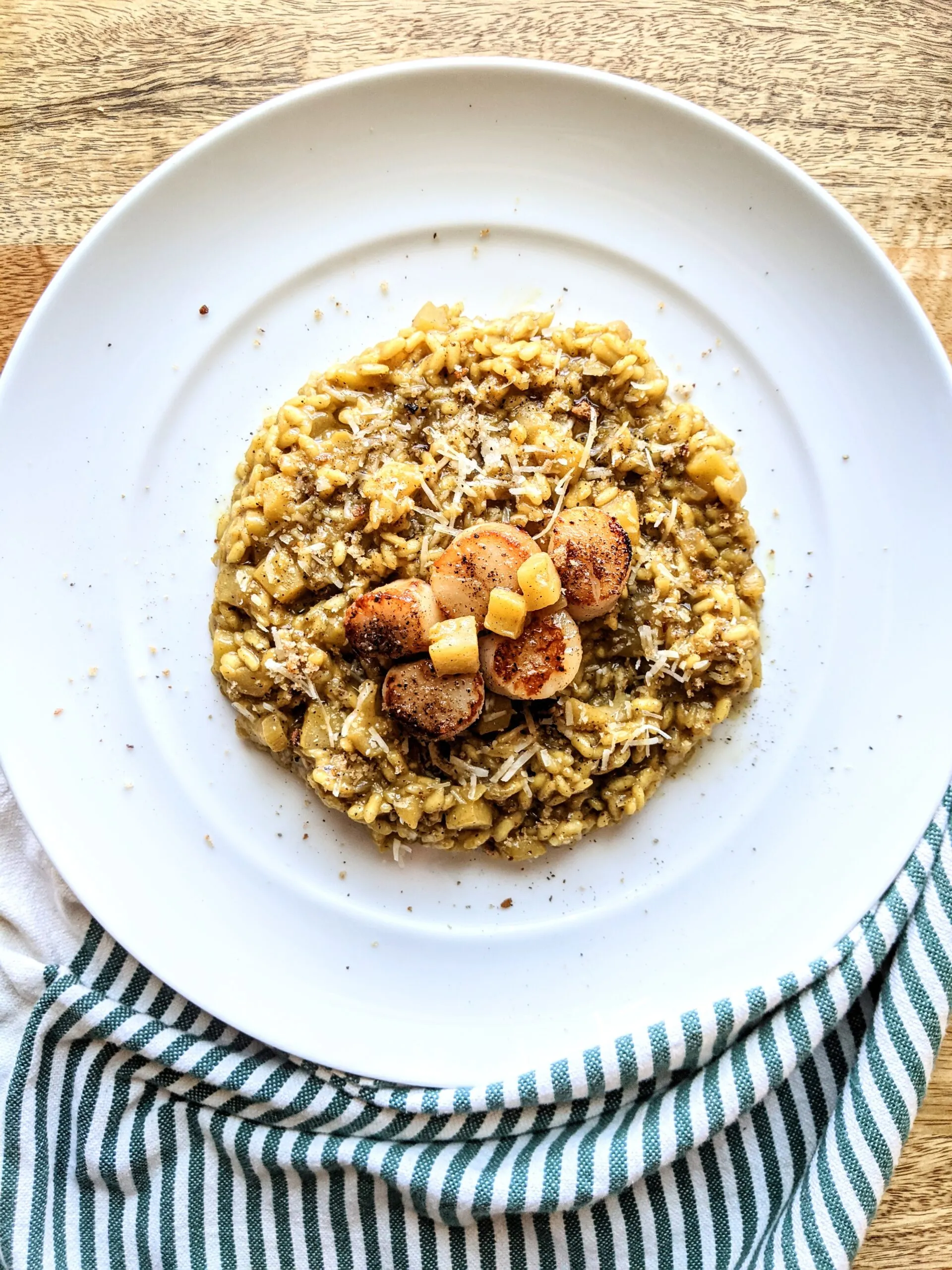Cheesy Curried Cauliflower Risotto Apples