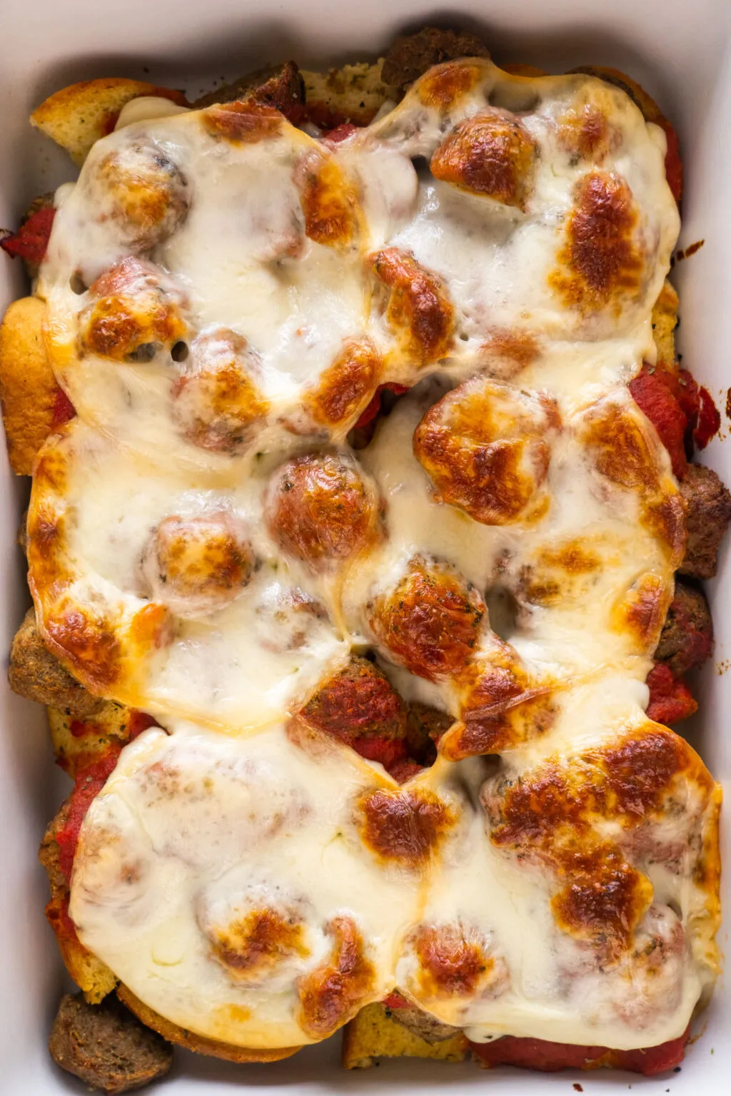 Cheesy Meatball Texas Toast Casserole