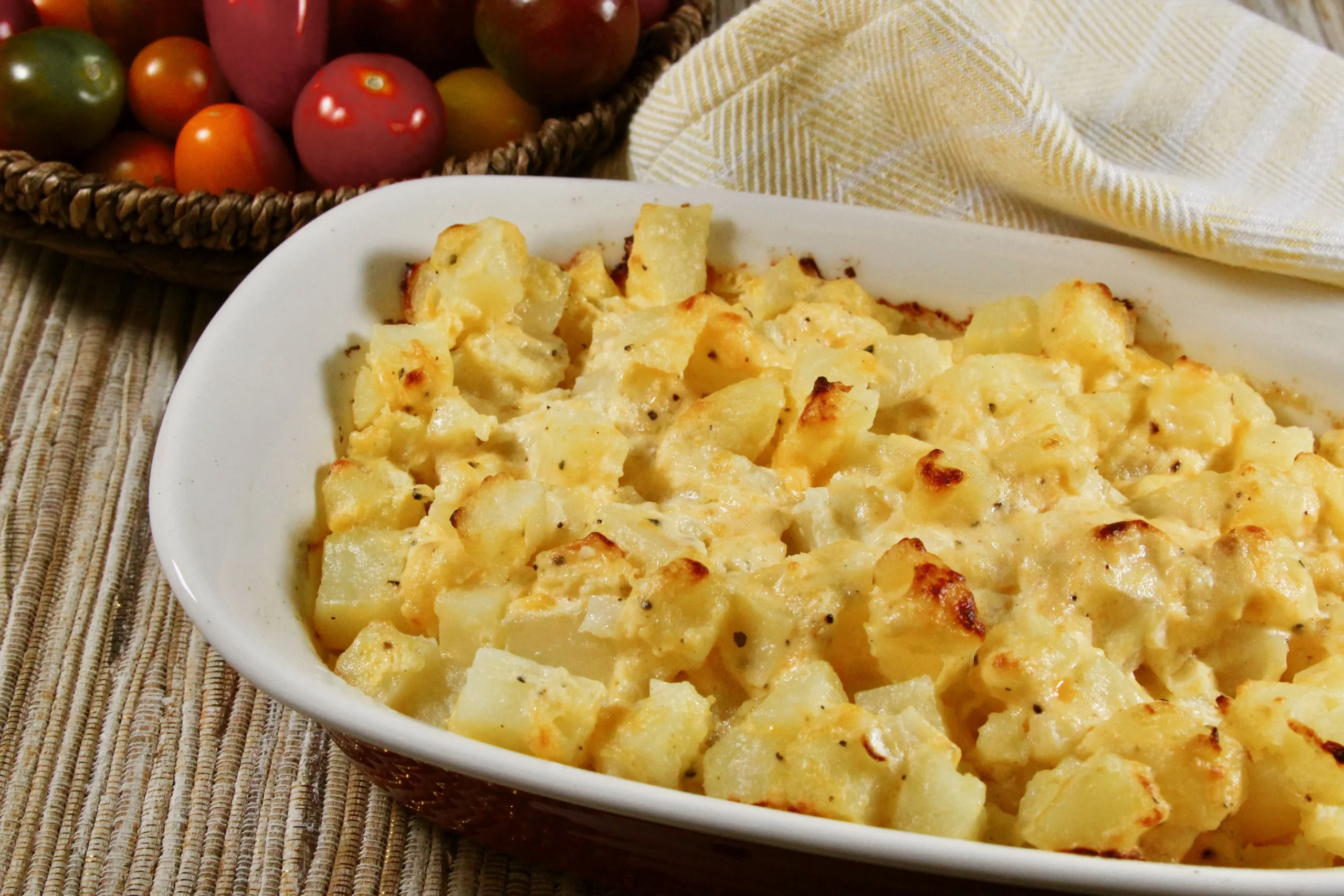 Cheesy Potatoes with Basil