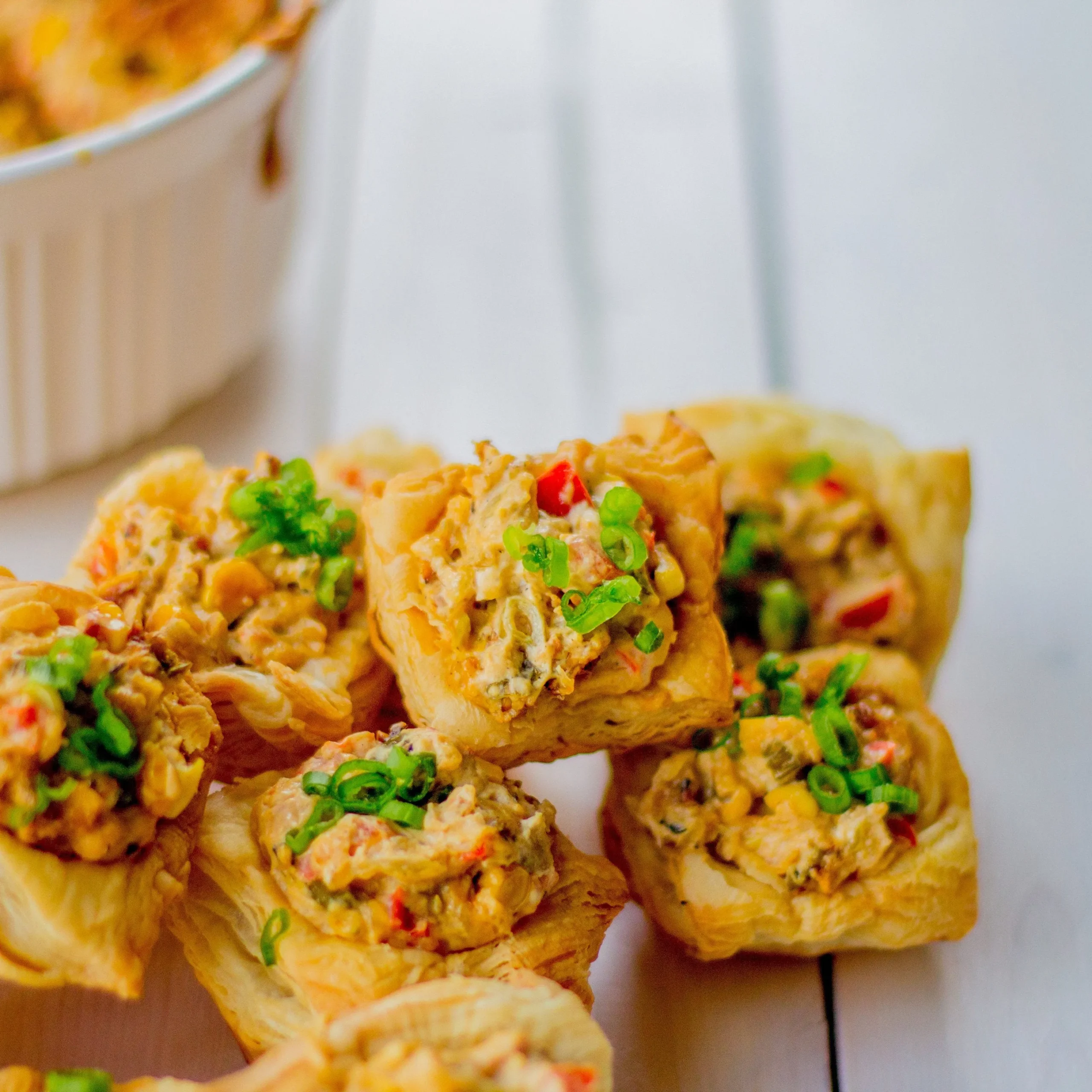Cheesy Puff Pastry Jalapeno Bites