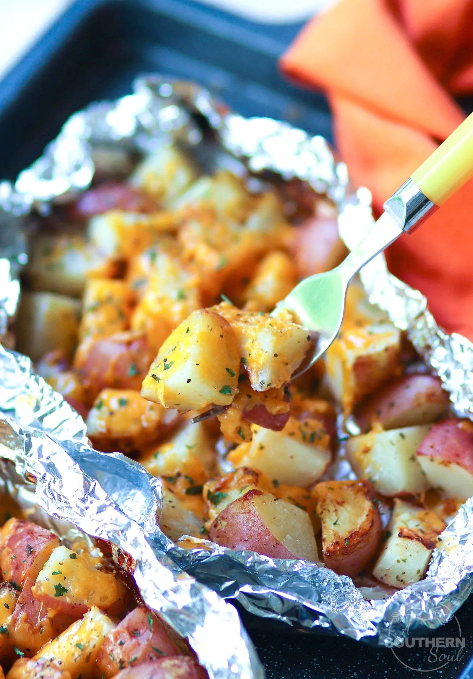 Cheesy Ranch Potato Foil Packs