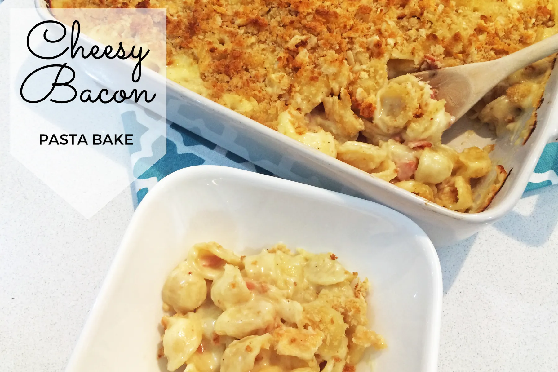 Cheesy Steak Bacon Baked Pasta
