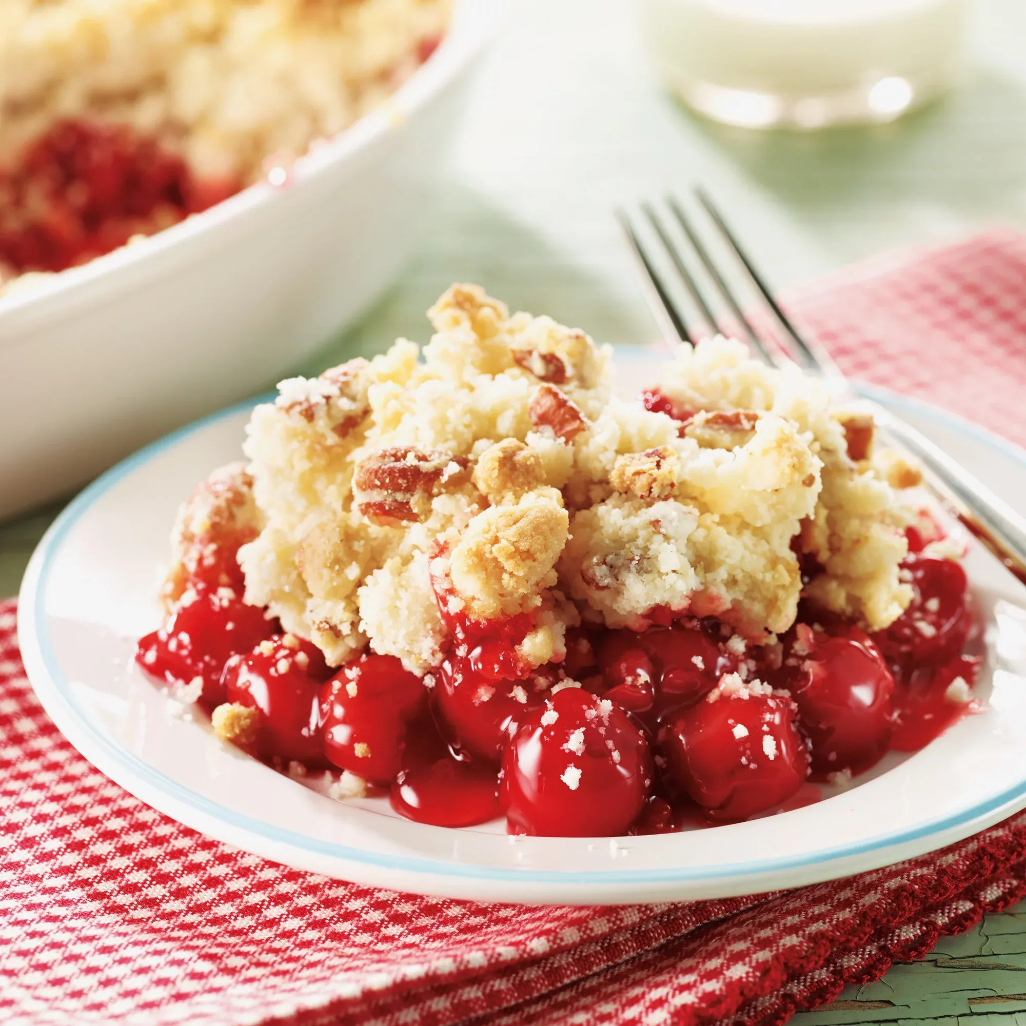 Cherry Cake Crumble Topping